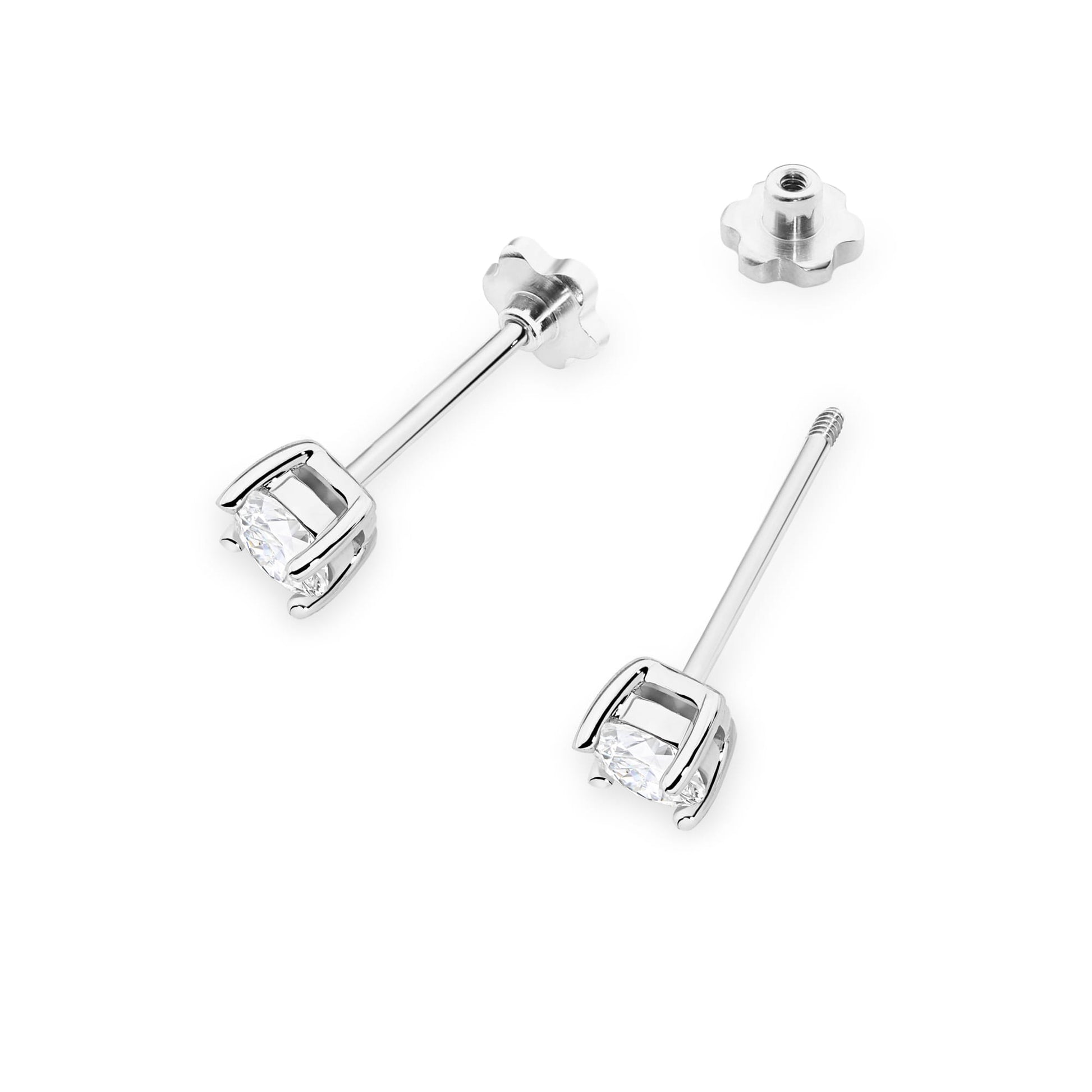 Cercei Aur 14K K0577 cu Diamante 2 x 0.30ct