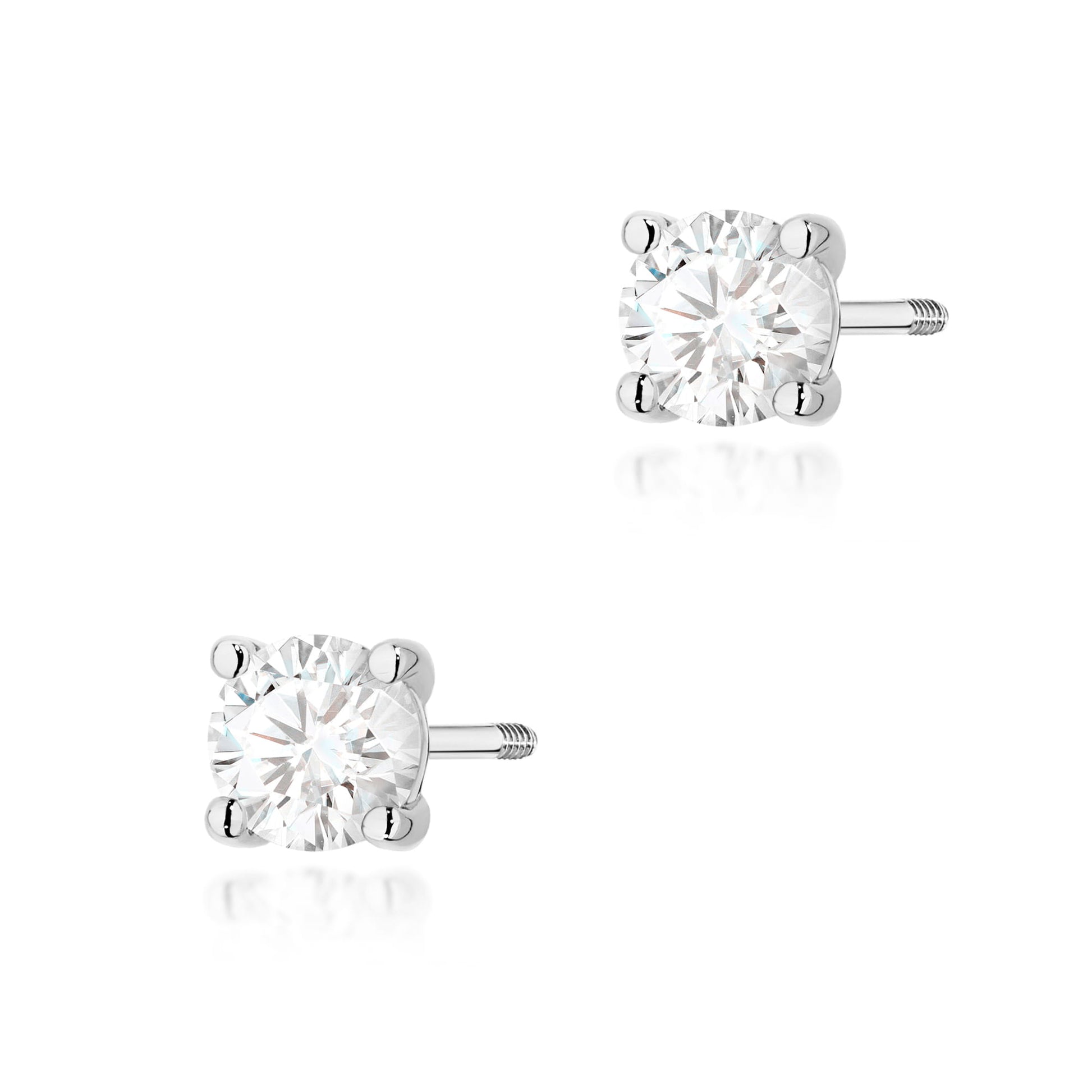 Cercei Aur 14K K0577 Diamant Lab Grown 2 x 0.50ct