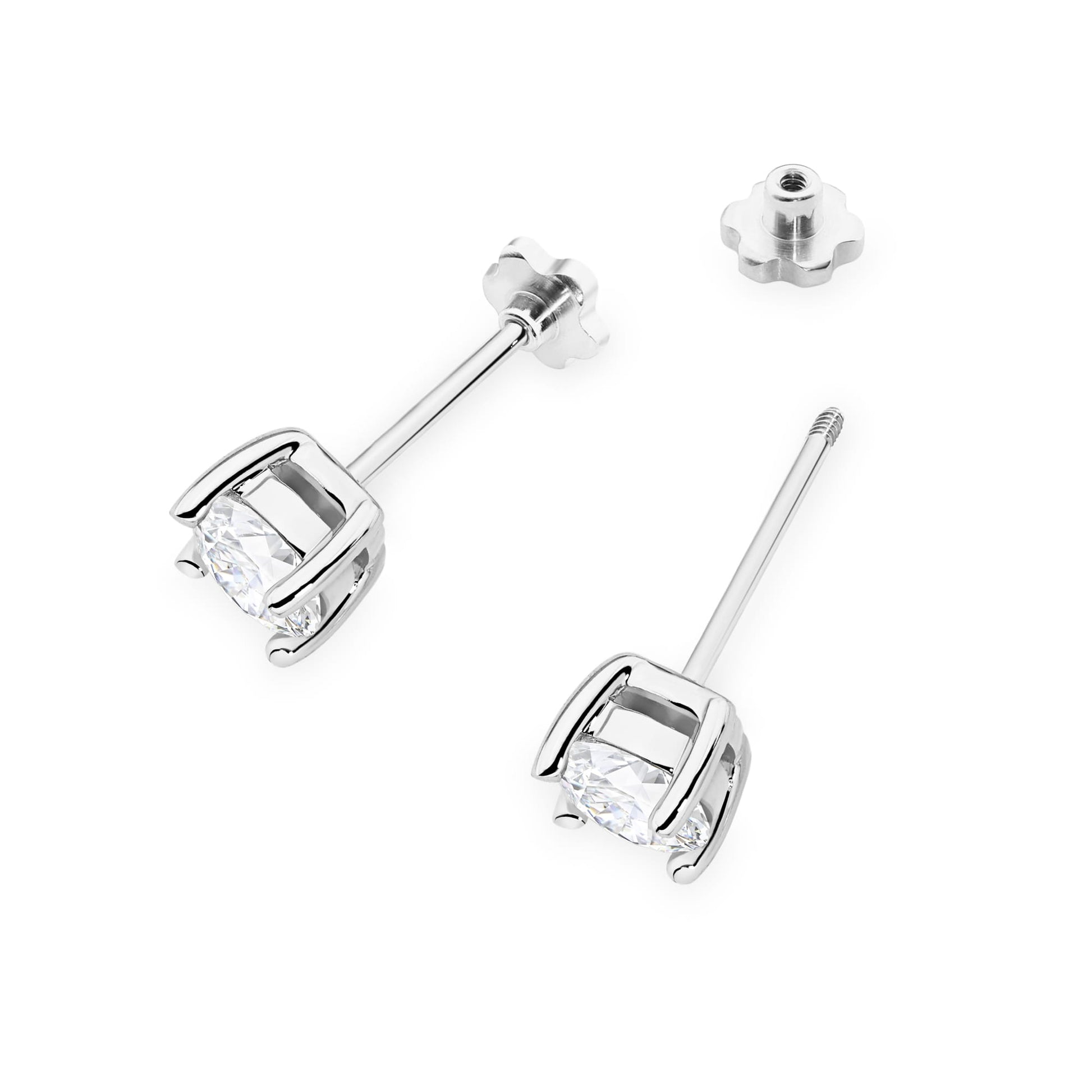Cercei Aur 14K K0577 cu Diamante 2 x 0.70ct
