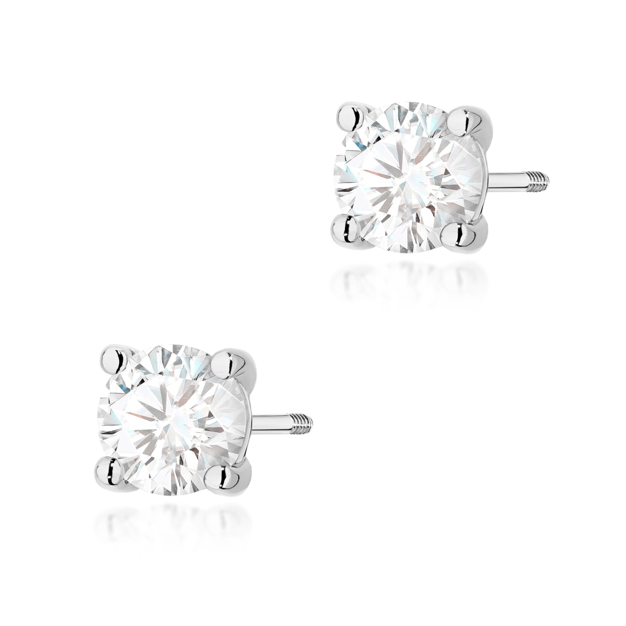 Cercei Aur 14K K0577 cu Diamante 2 x 1.00ct