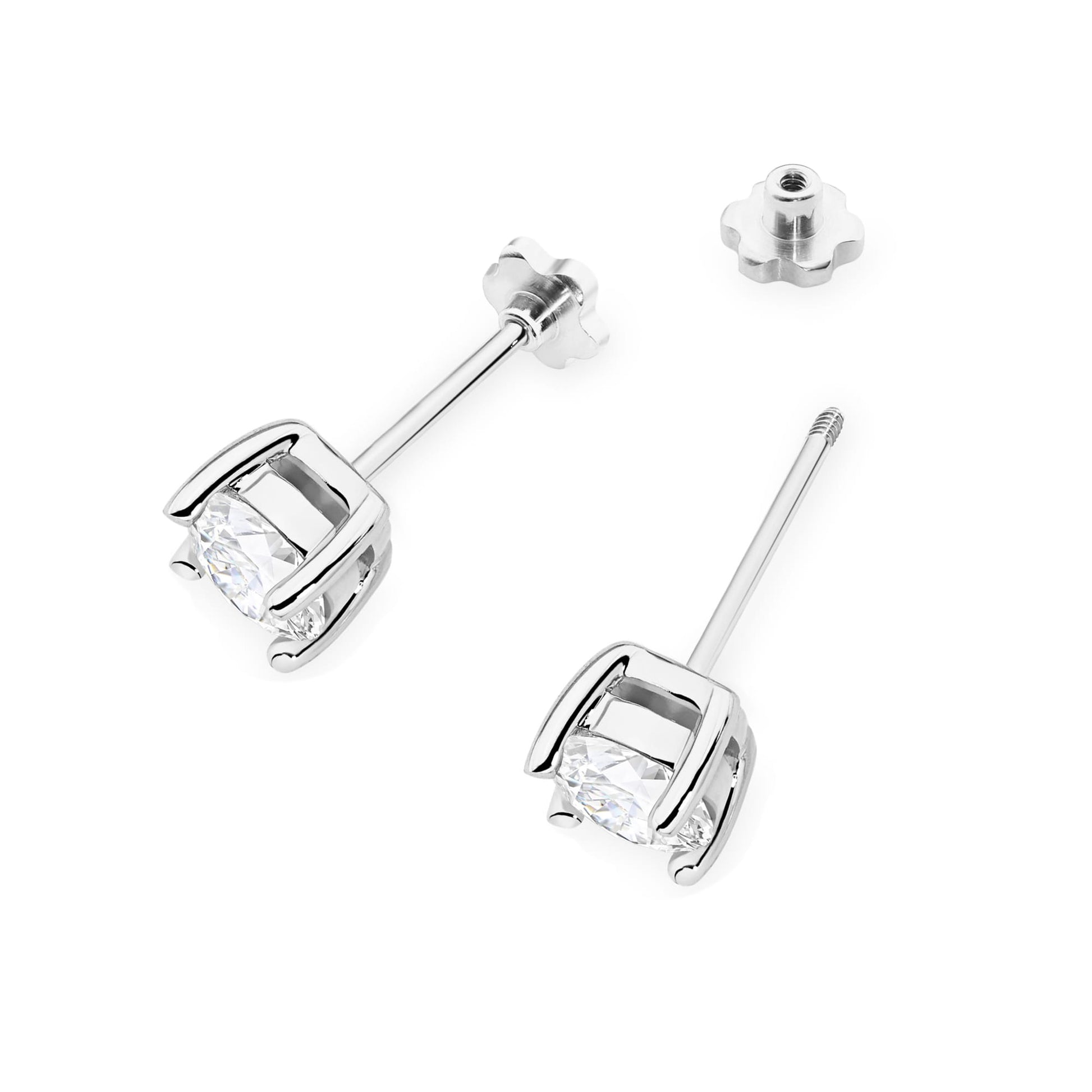 Cercei Aur 14K K0577 cu Diamante 2 x 1.00ct