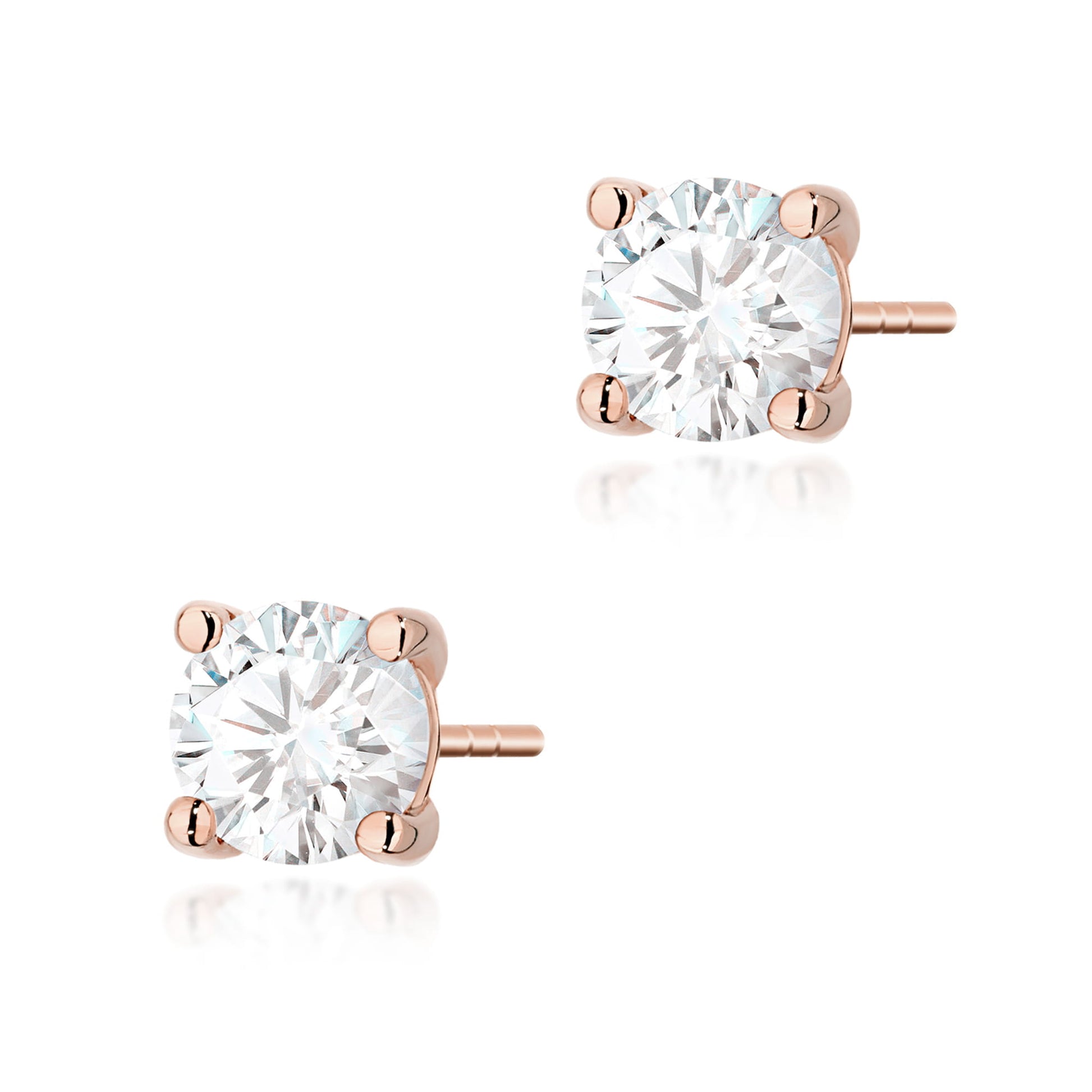 Cercei Aur 14K K0577 Diamant 2 x 1.00ct