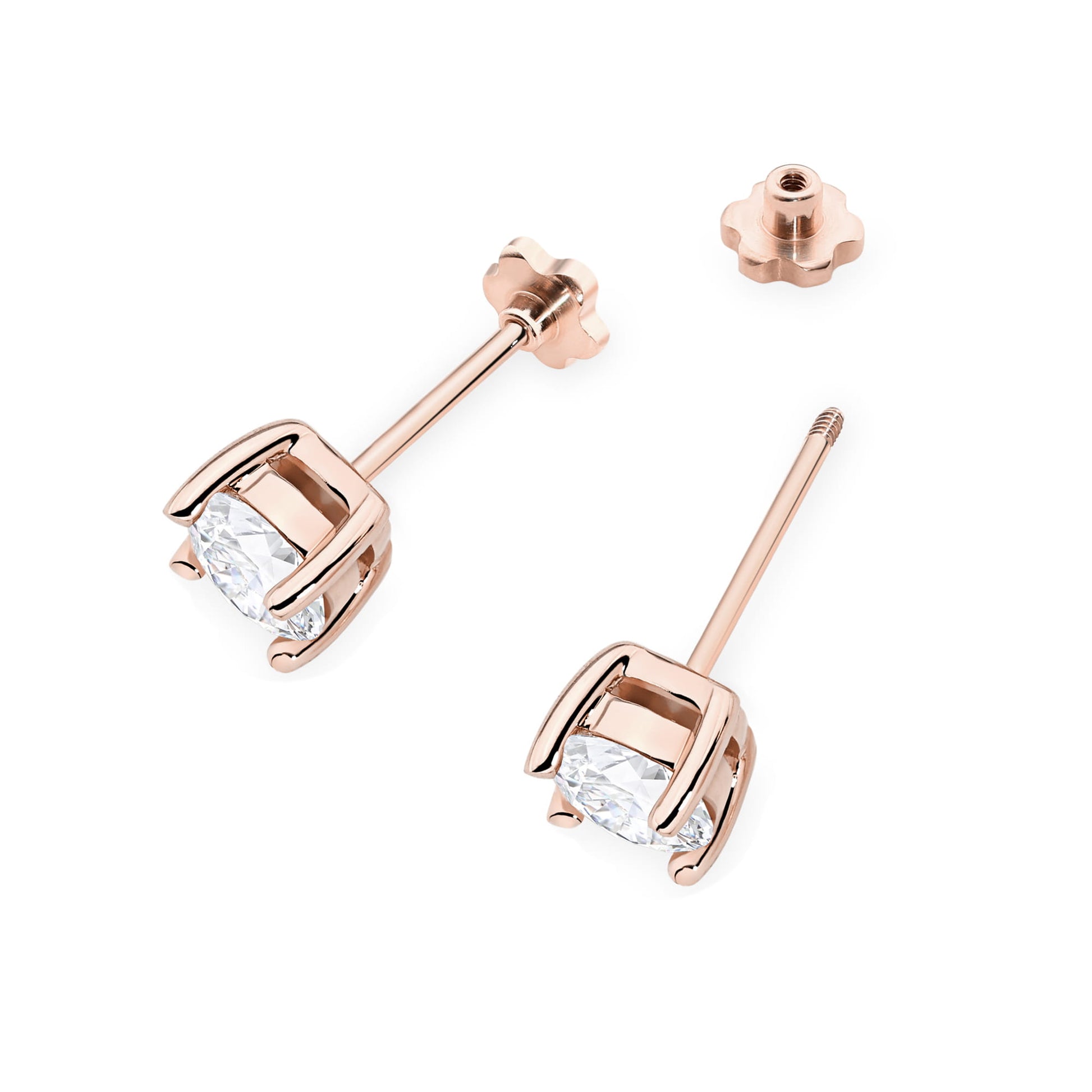 Cercei Aur 14K K0577 Diamant 2 x 1.00ct