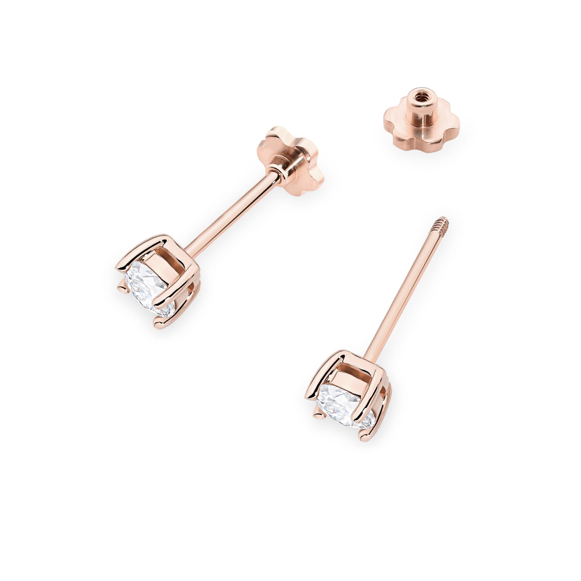 Cercei Aur 14K K0577 cu Diamante 2 x 0.30ct