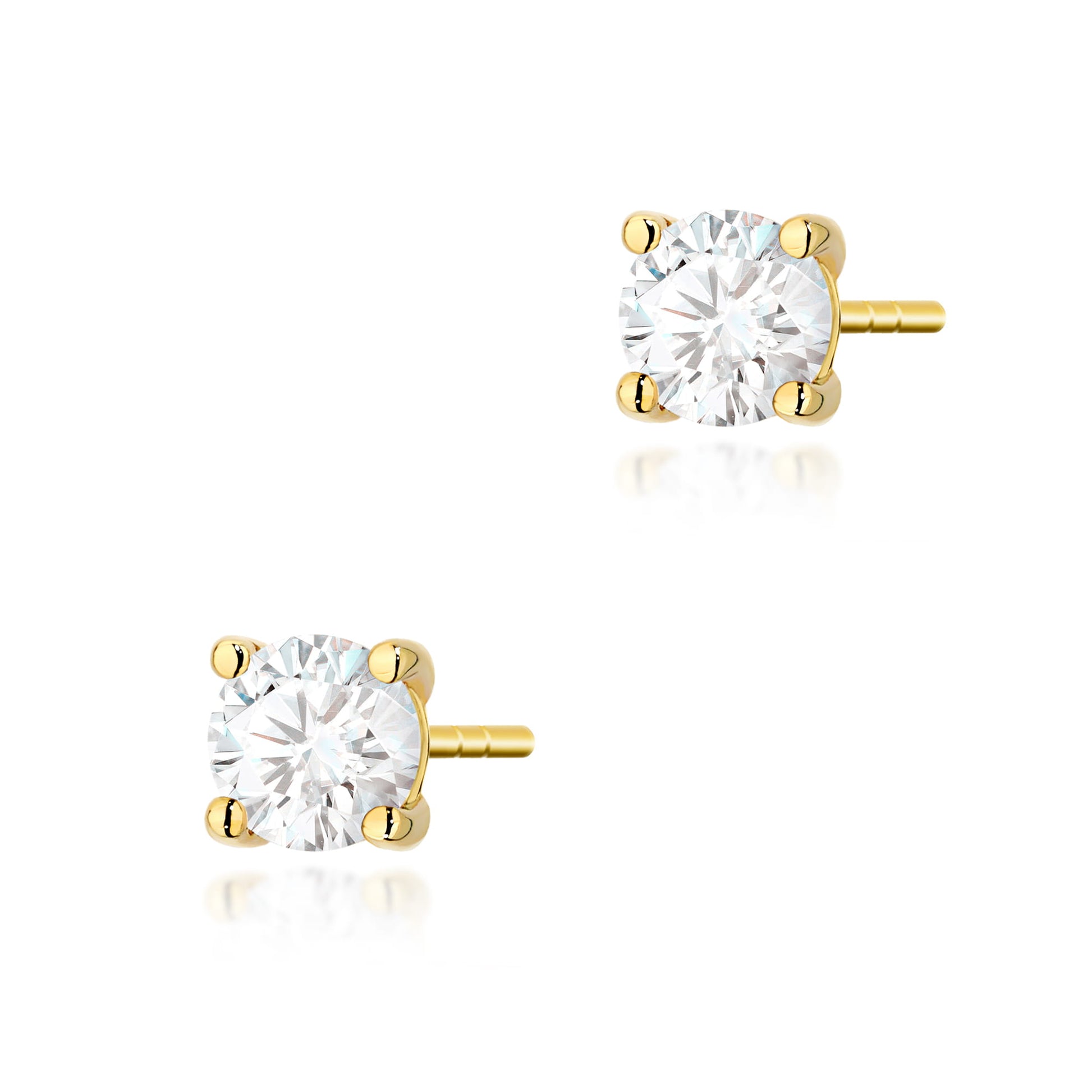 Cercei Aur 14K K0577 Diamant 2 x 0.50ct