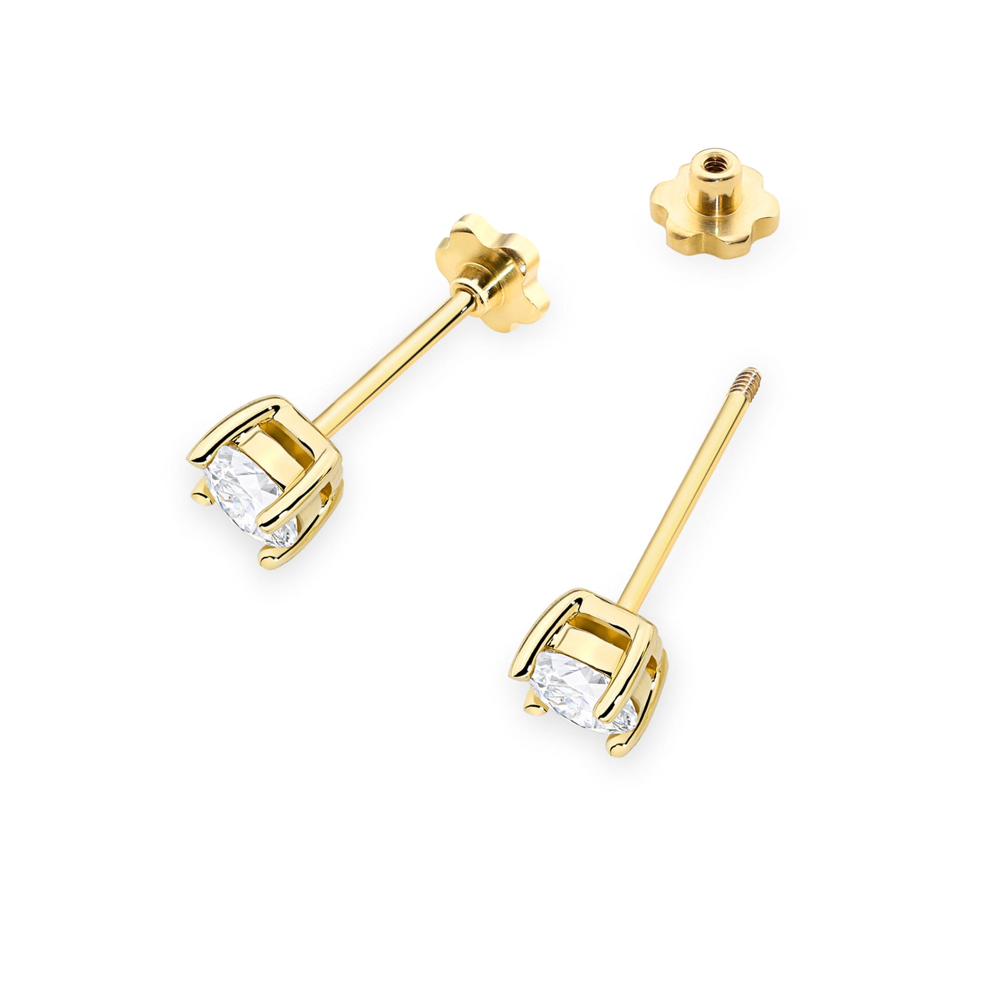 Cercei Aur 14K K0577 Diamant 2 x 0,40ct
