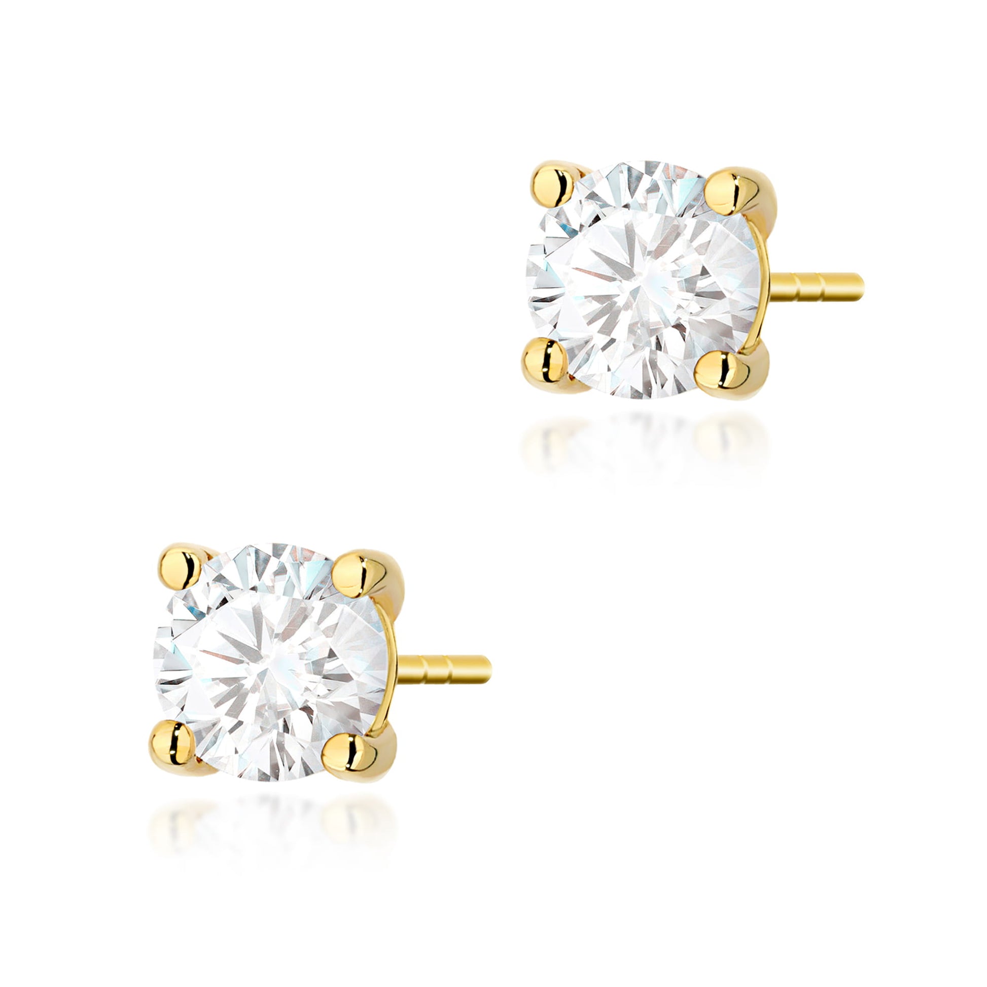 Cercei Aur 14K K0577 Diamant 2 x 1.00ct