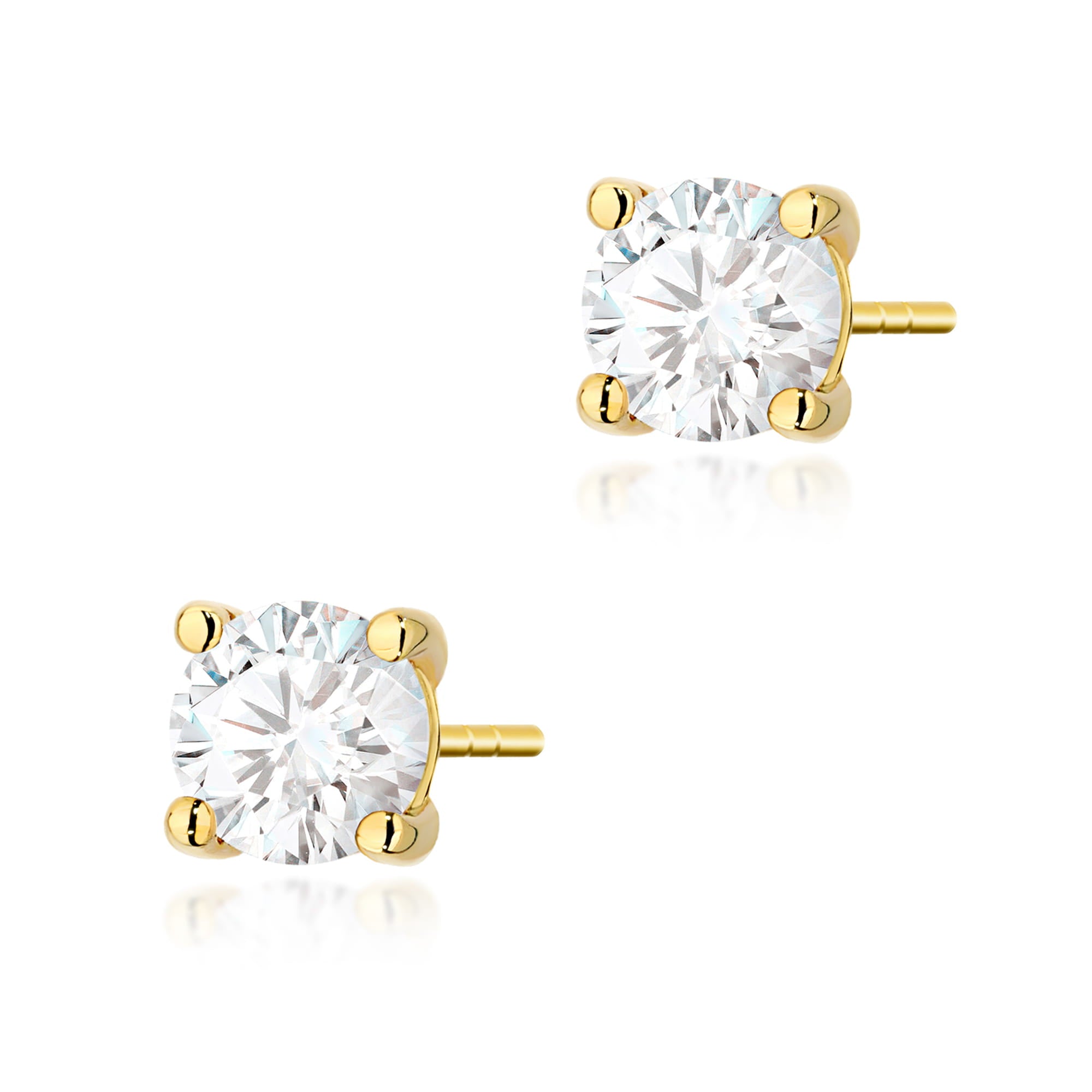 Cercei Aur 14K K0577 Diamant 2 x 1.00ct