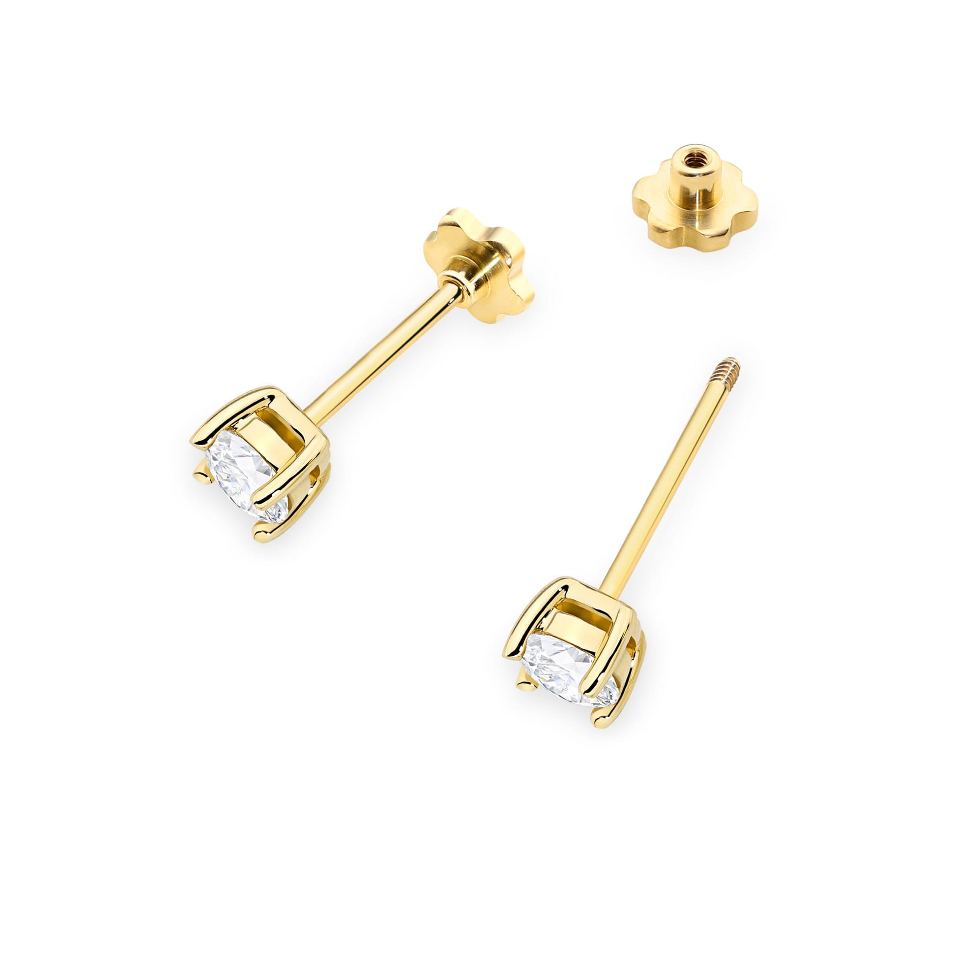 Cercei Aur 14K K0577 cu Diamante 2 x 0.30ct