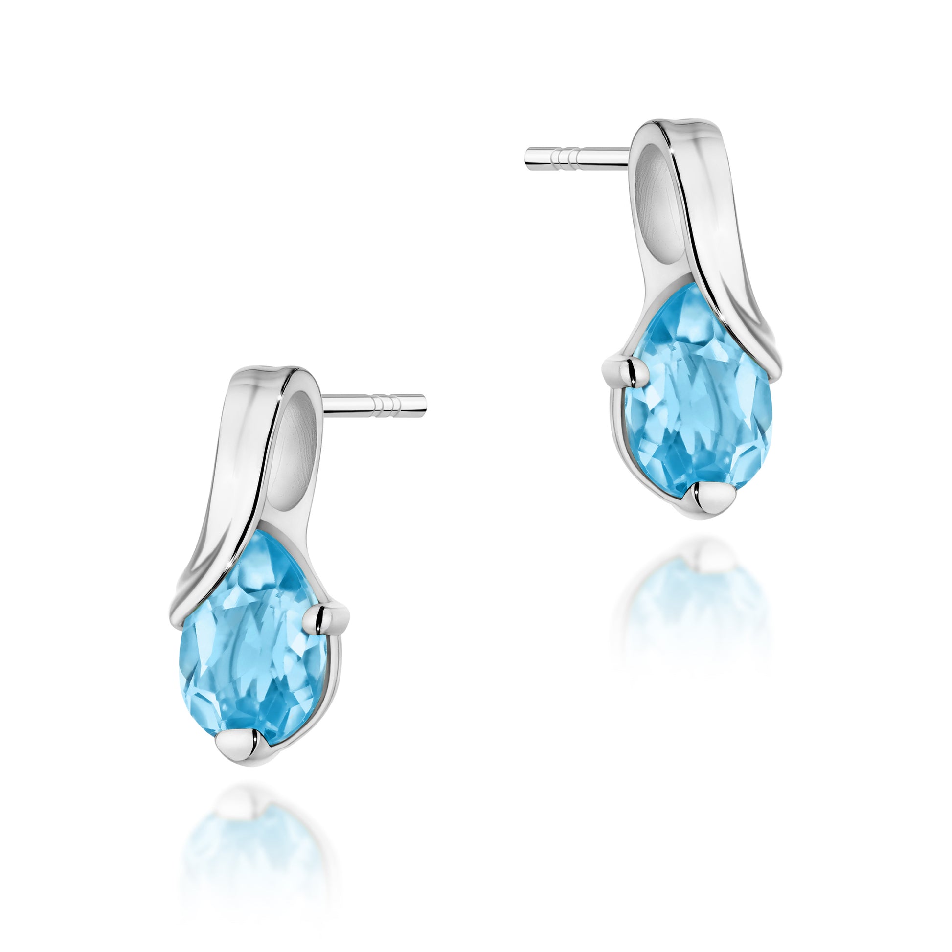 Cercei Aur 14K cu Topaz Swiss 0.90 ct
