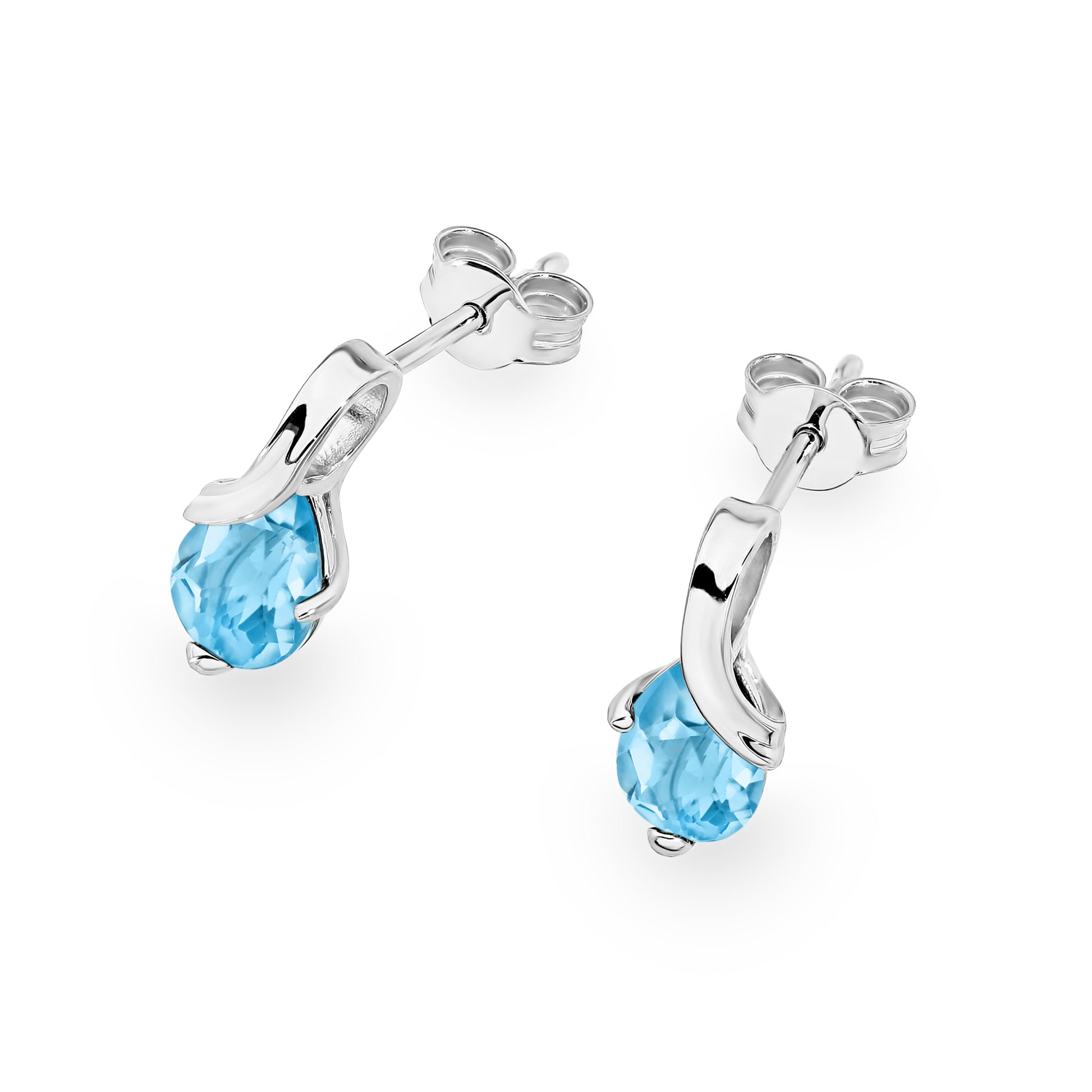 Cercei Aur 14K cu Topaz Swiss 0.90 ct