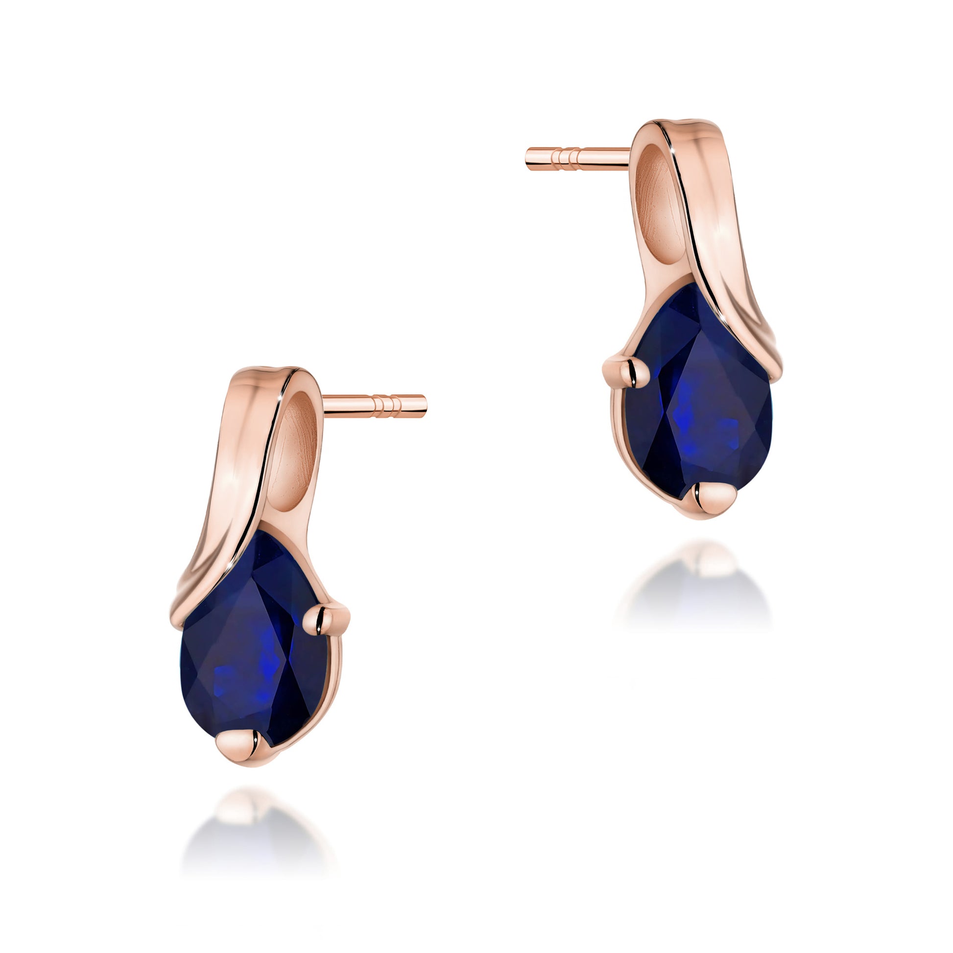Cercei Aur 14K cu Safir 0.60 ct