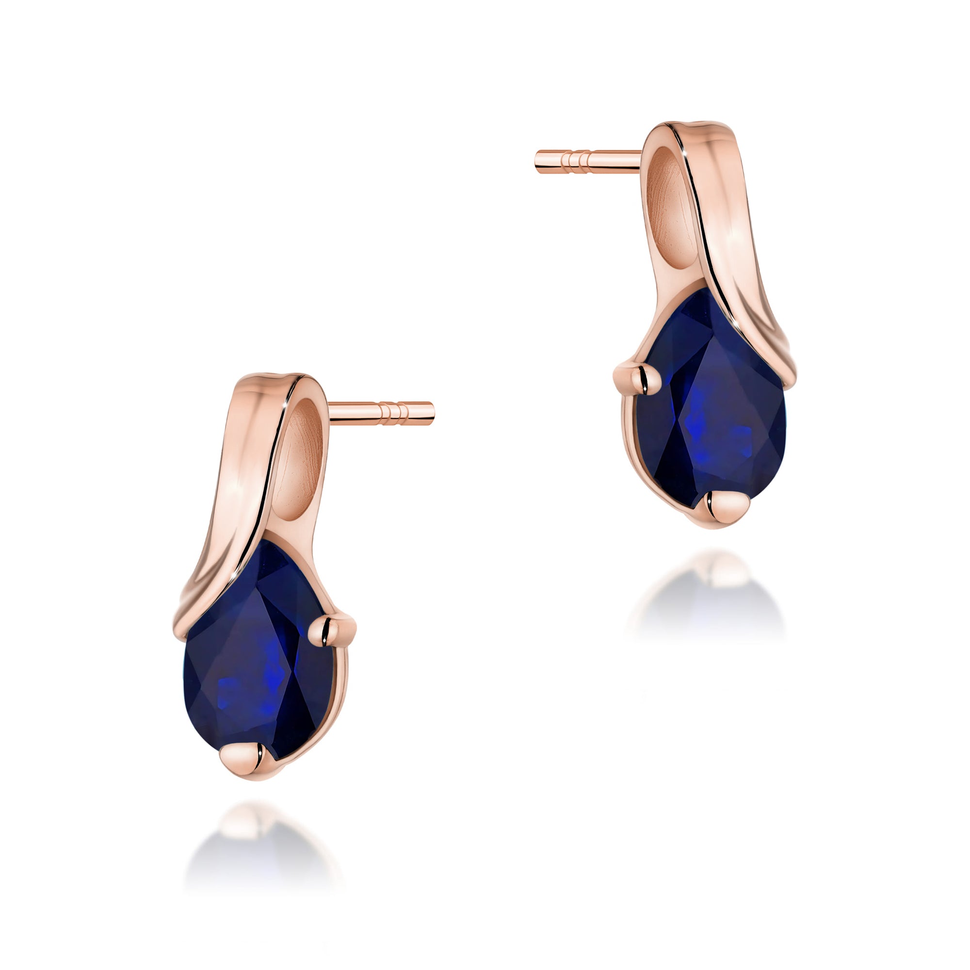 Cercei Aur 14K cu Safir 0.60 ct