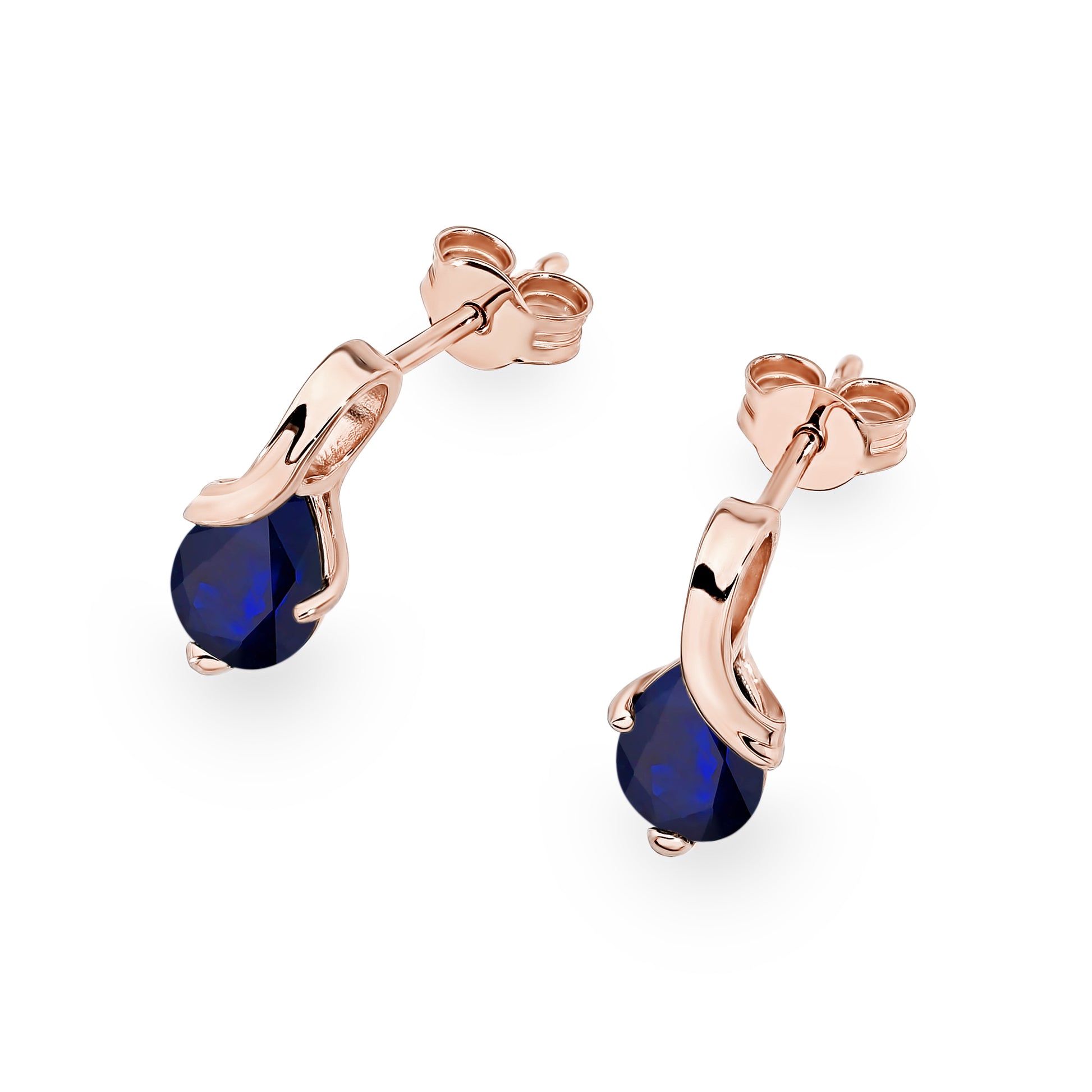 Cercei Aur 14K cu Safir 0.60 ct