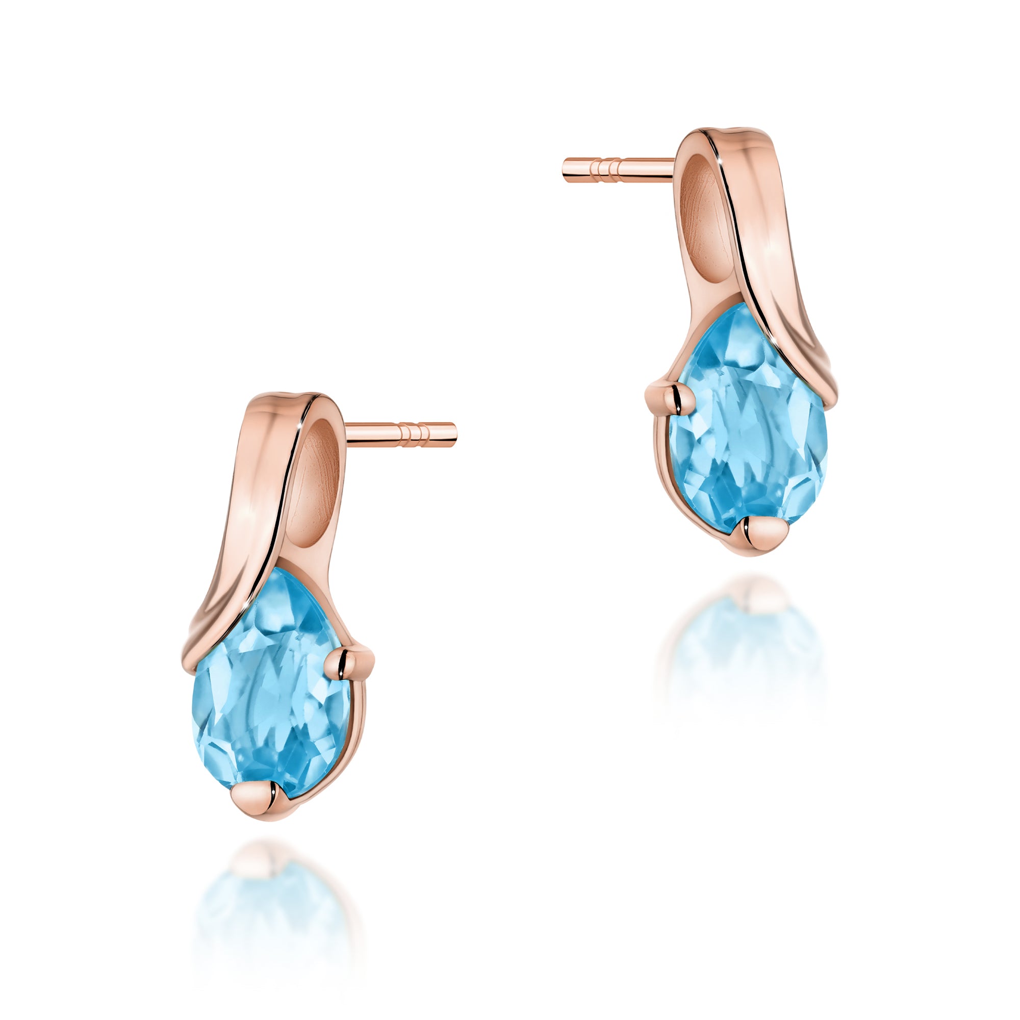 Cercei Aur 14K cu Topaz Swiss 0.90 ct