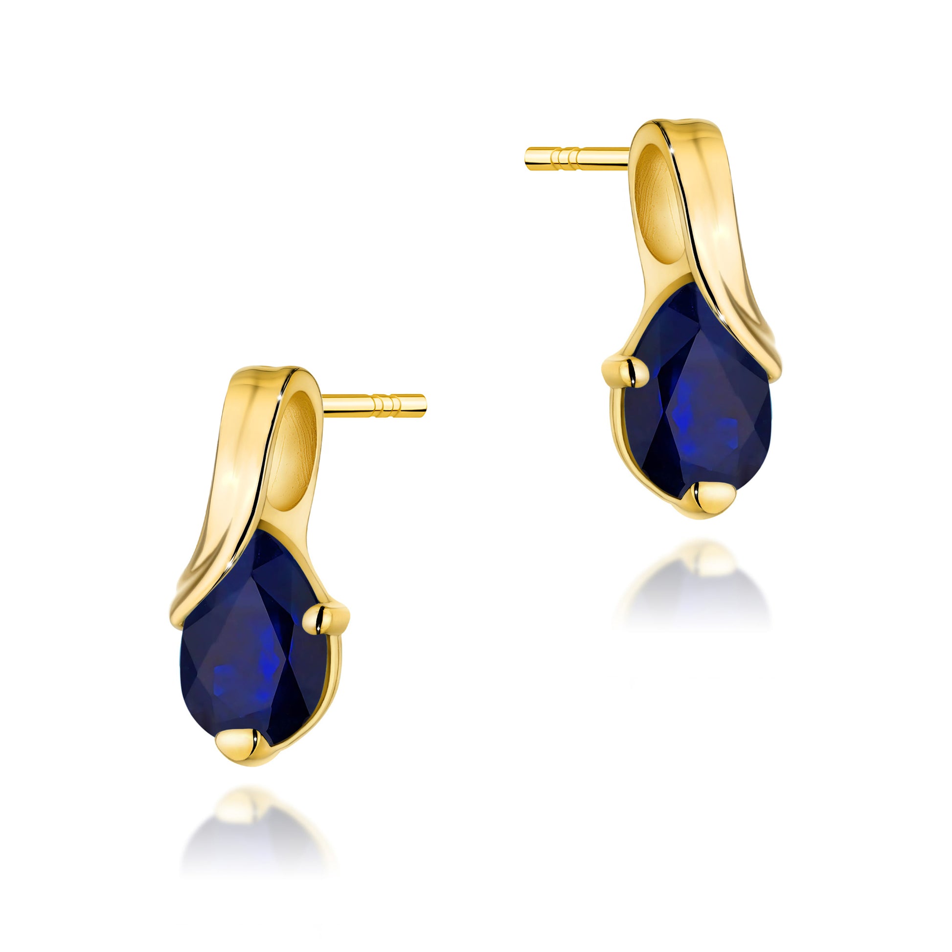 Cercei Aur 14K cu Safir 0.60 ct