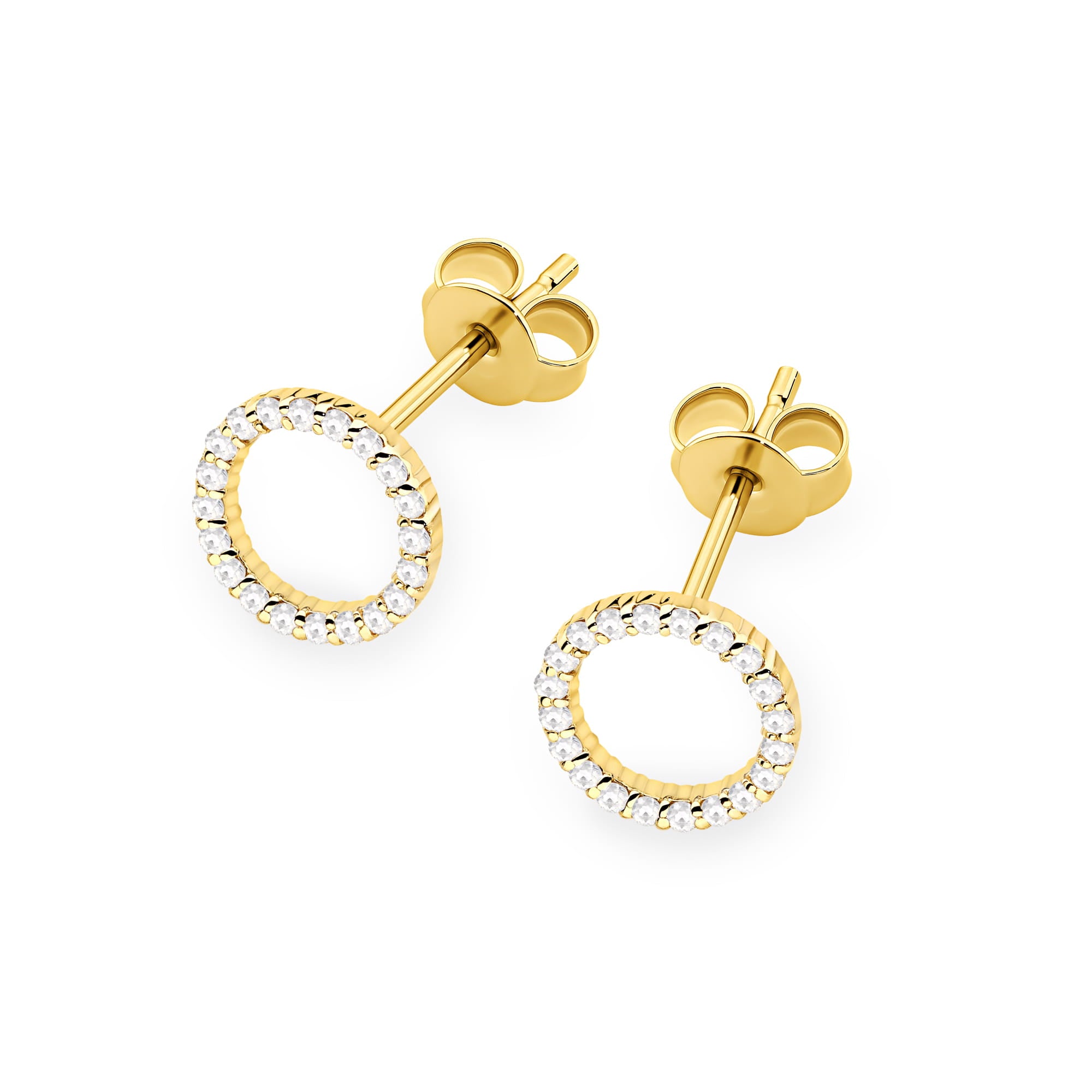 Cercei Aur 14K cu Diamante Naturale 0.20 ct