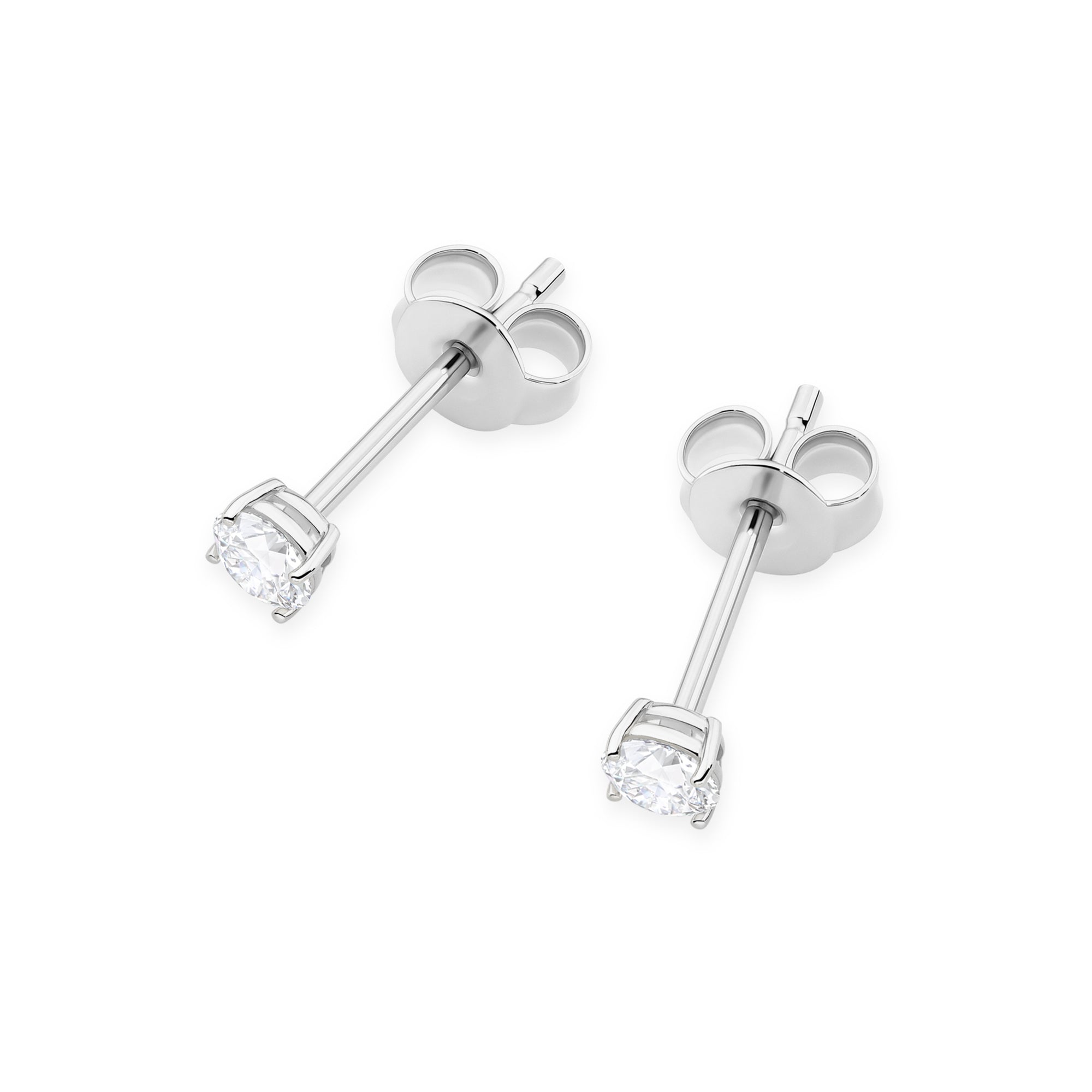 Cercei Aur 14K cu Diamant Natural 0.15 ct
