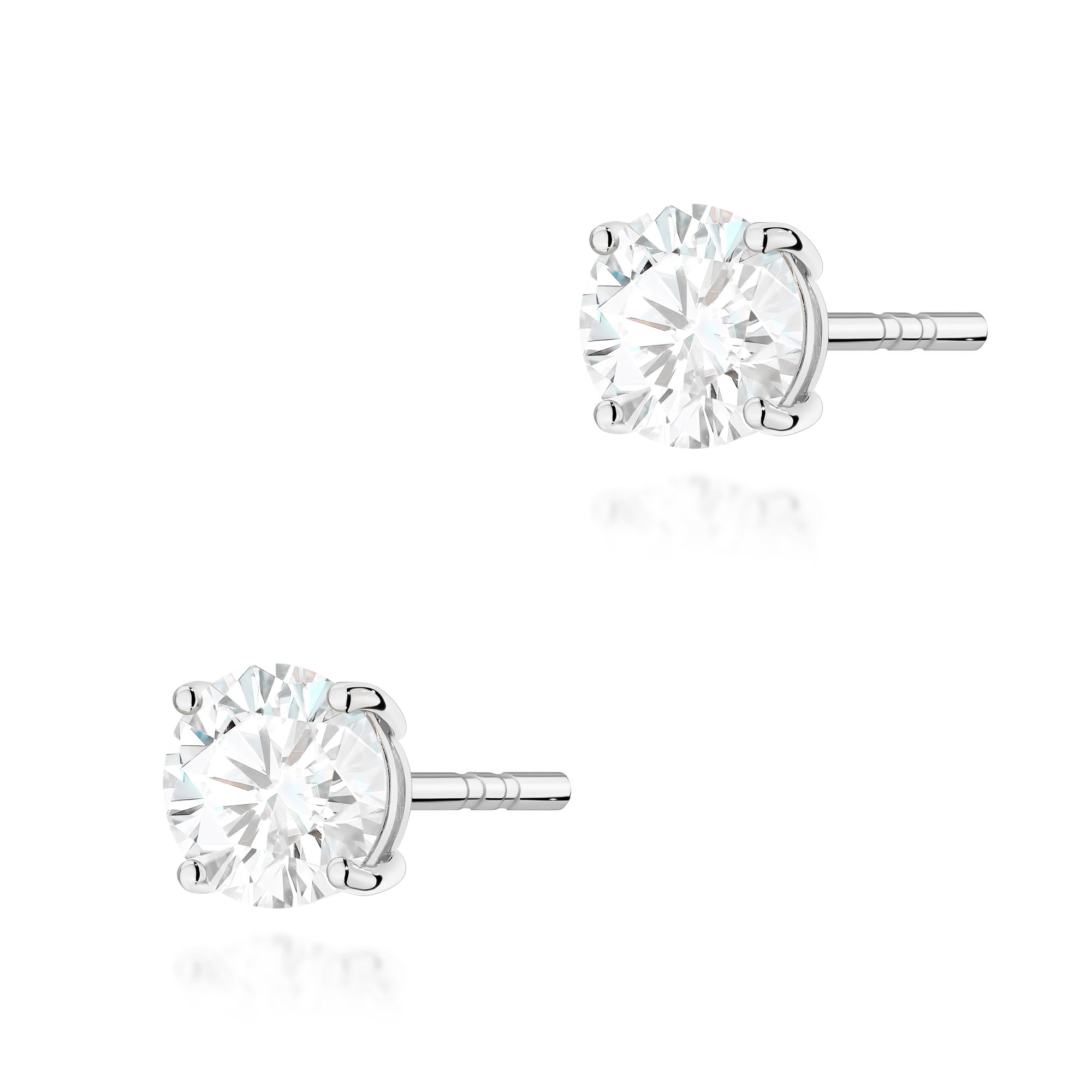 Cercei Aur 14K cu Diamant Natural 0.70 ct