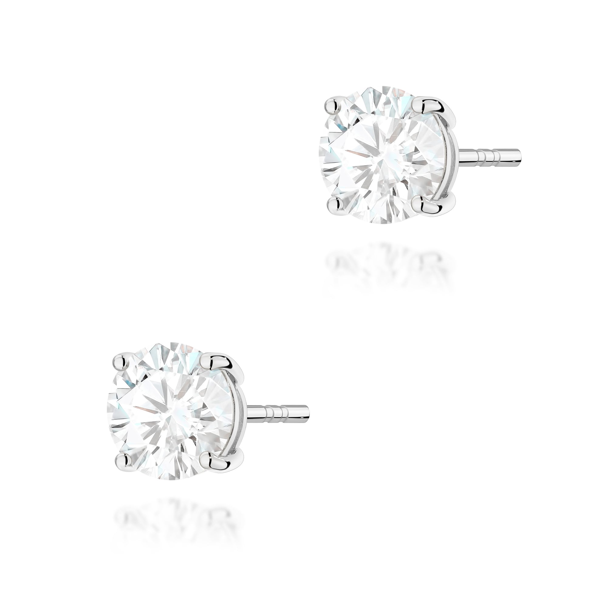 Cercei Aur 14K cu Diamant Natural 1.50 ct