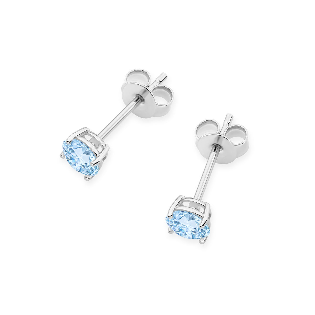 Cercei Aur 14K cu Diamant Albastru de Laborator 0.50 ct