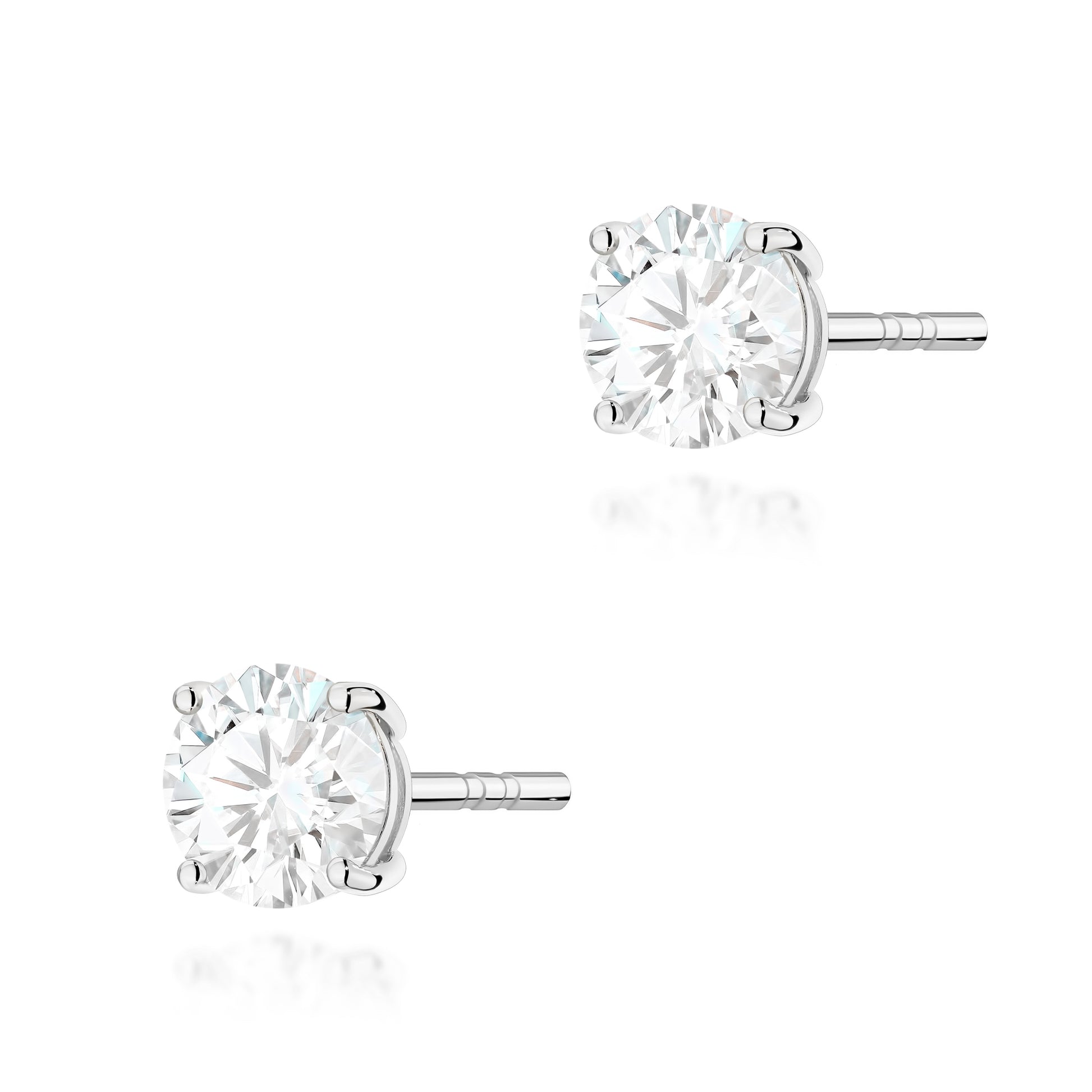Cercei Aur 14K cu Diamant de Laborator 0.70 ct