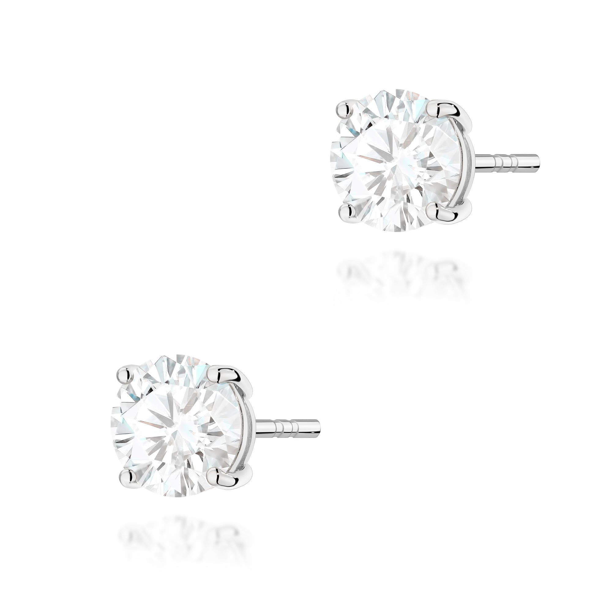 Cercei Aur 14K cu Diamant de Laborator 1.50 ct