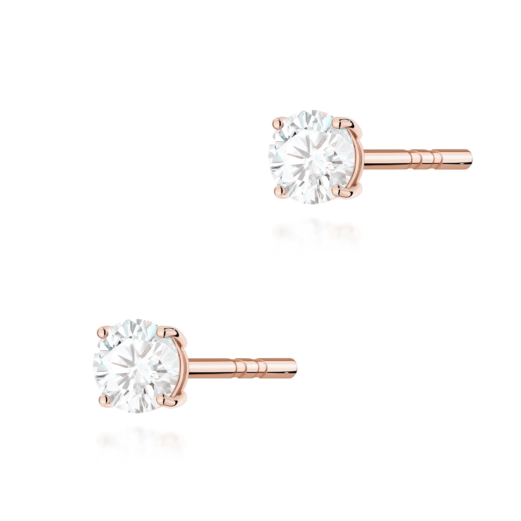 Cercei Aur 14K cu Diamant Natural 0.15 ct