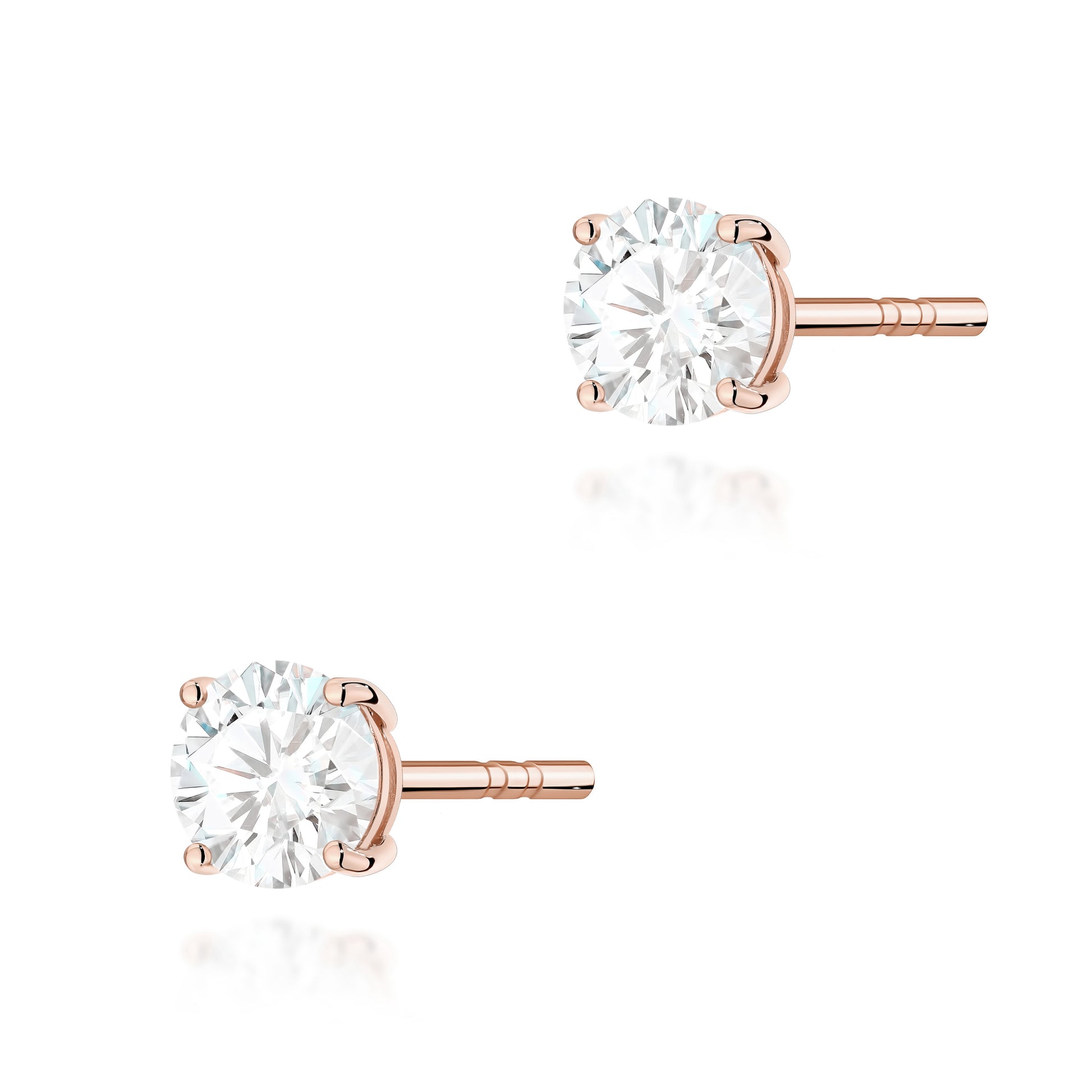 Cercei Aur 14K cu Diamant Natural 0.50 ct