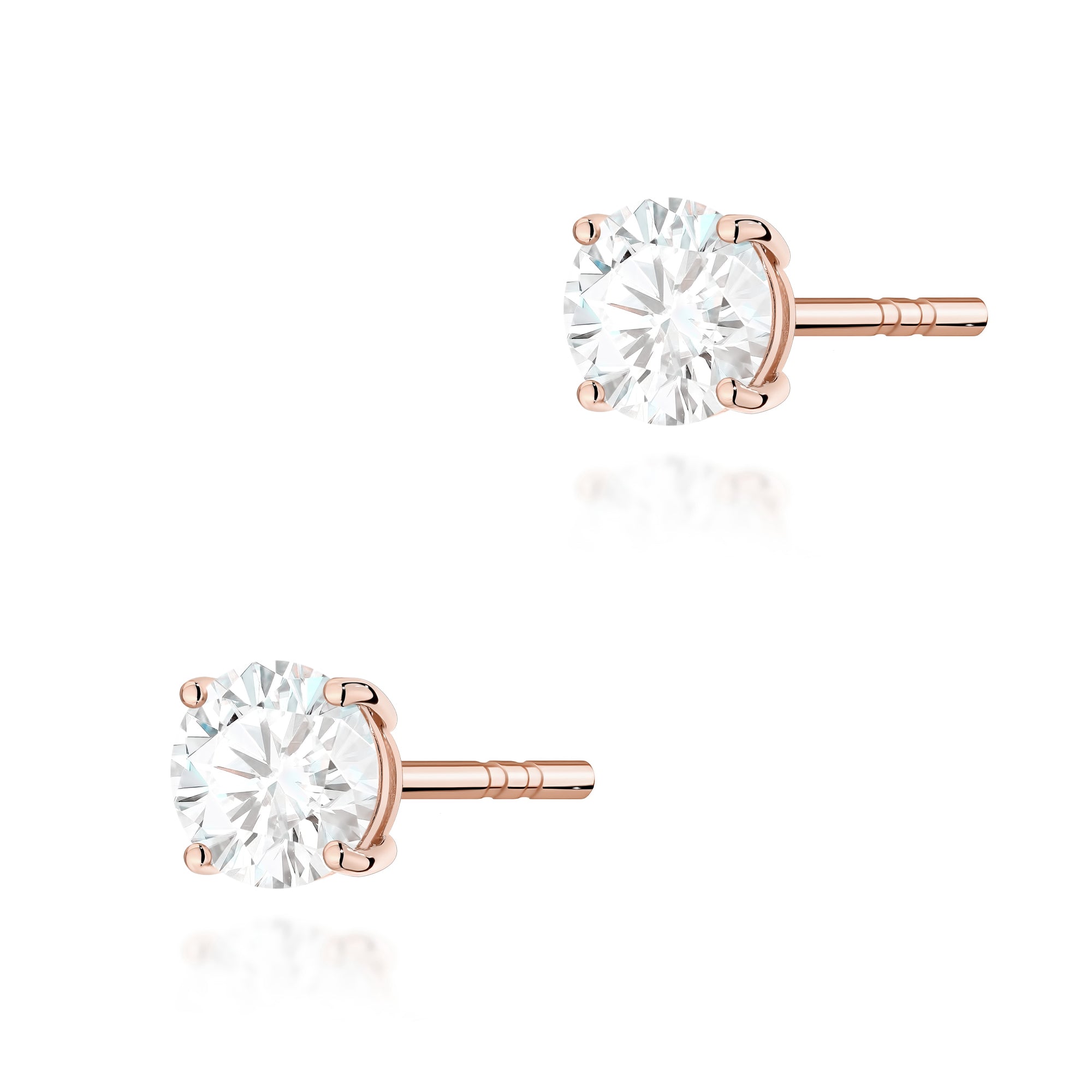 Cercei Aur 14K cu Diamant Natural 0.50 ct