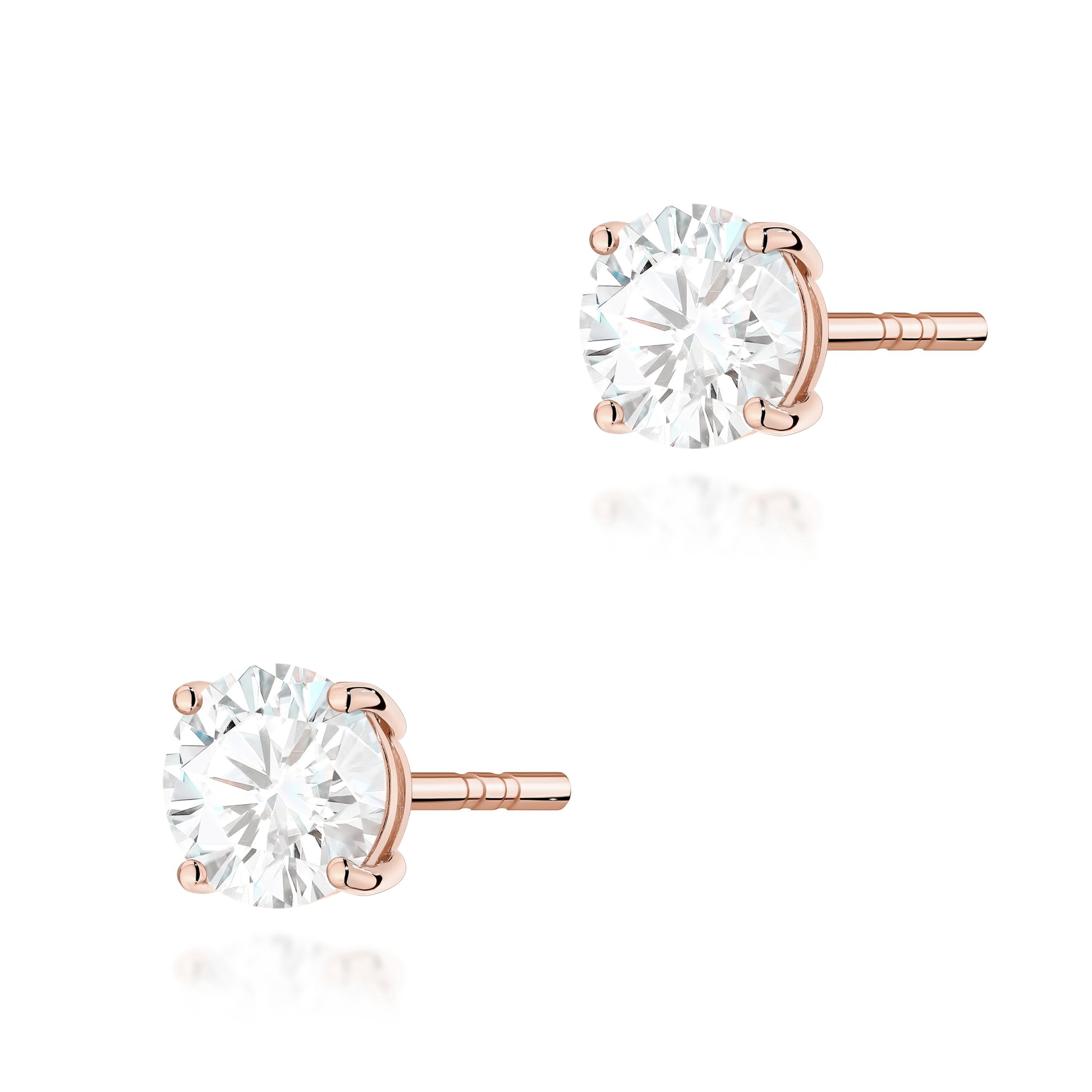 Cercei Aur 14K cu Diamant Natural 0.70 ct