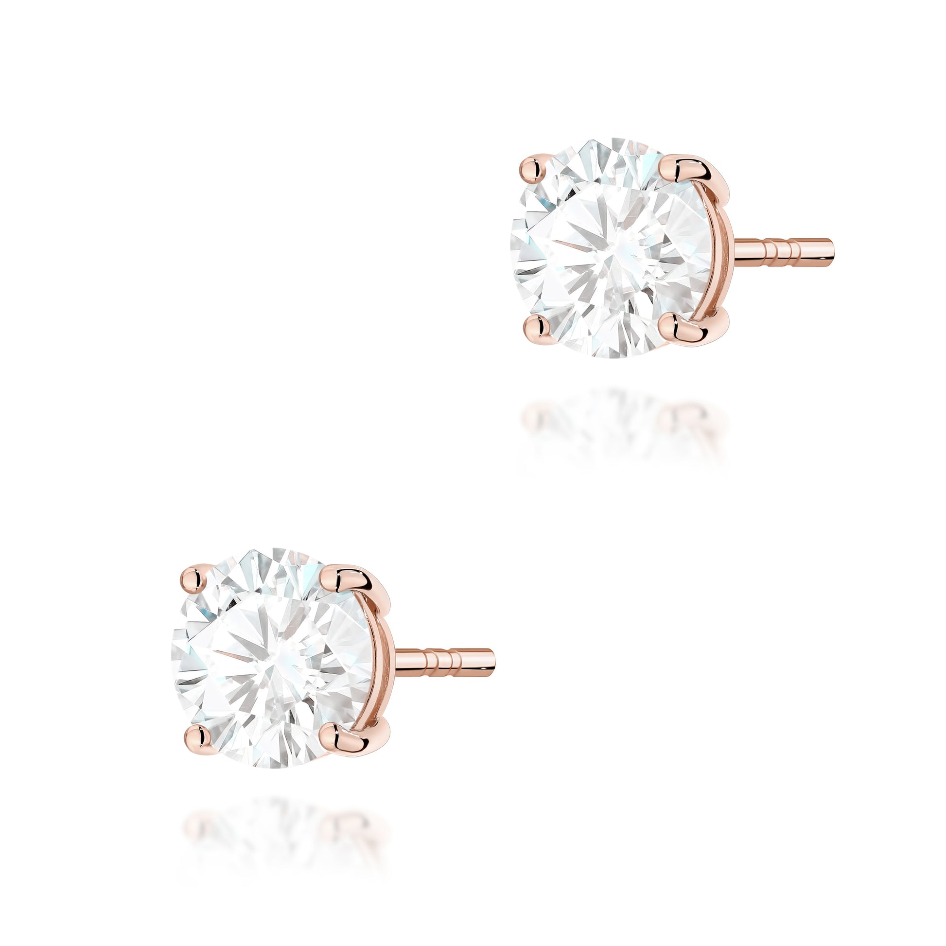 Cercei Aur 14K cu Diamant Natural 1.50 ct
