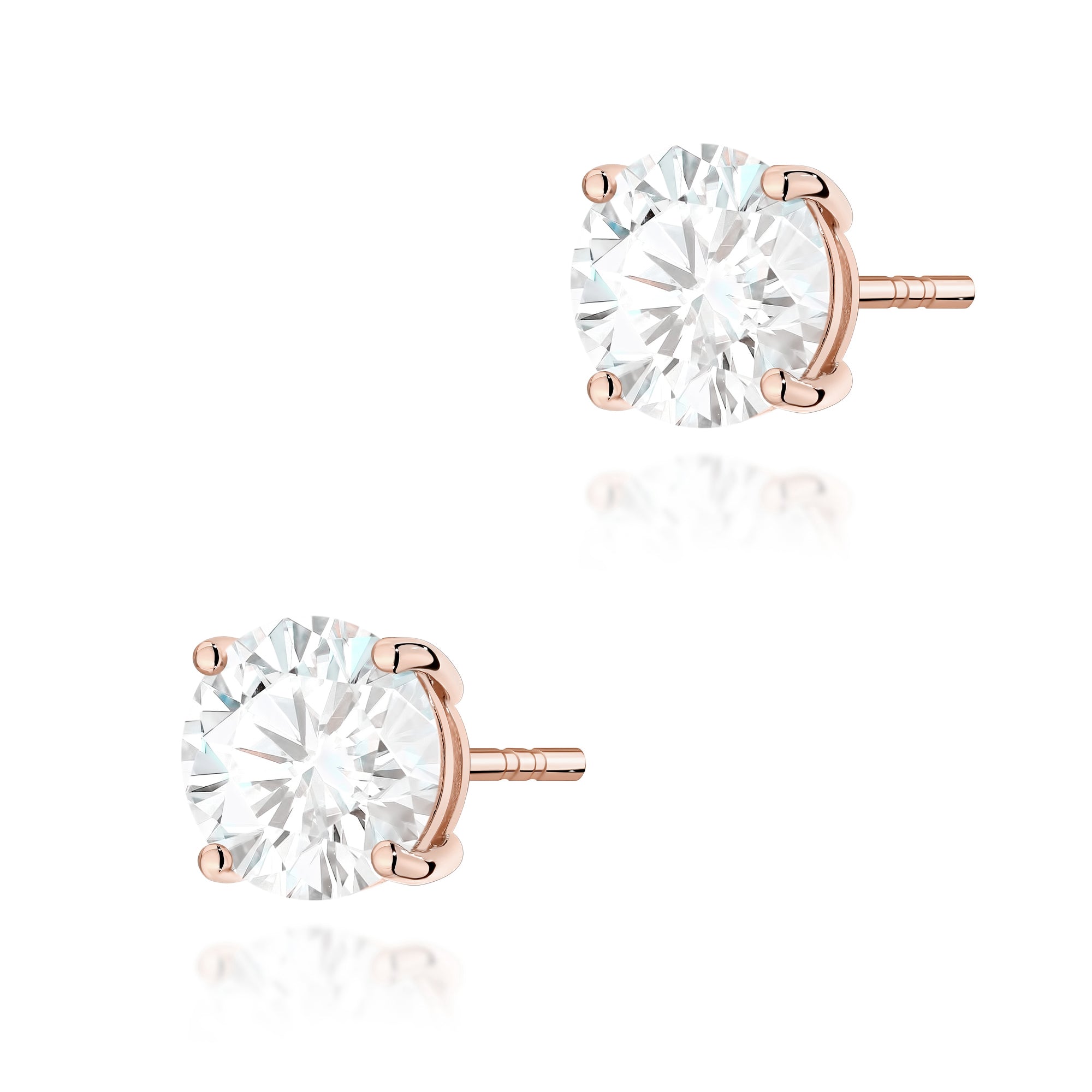 Cercei Aur 14K cu Diamant Natural 2.00 ct