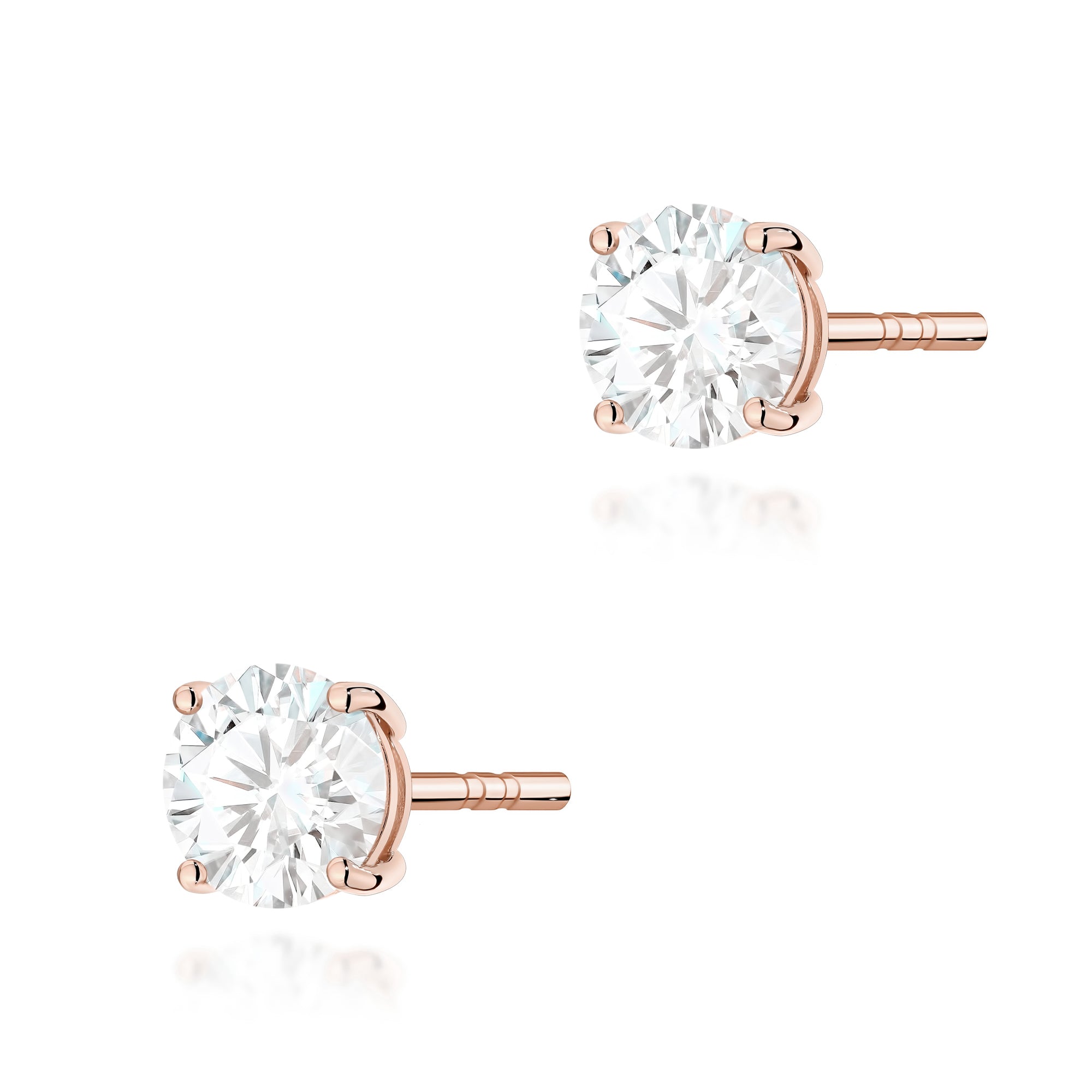 Cercei Aur 14K cu Diamant de Laborator 0.70 ct