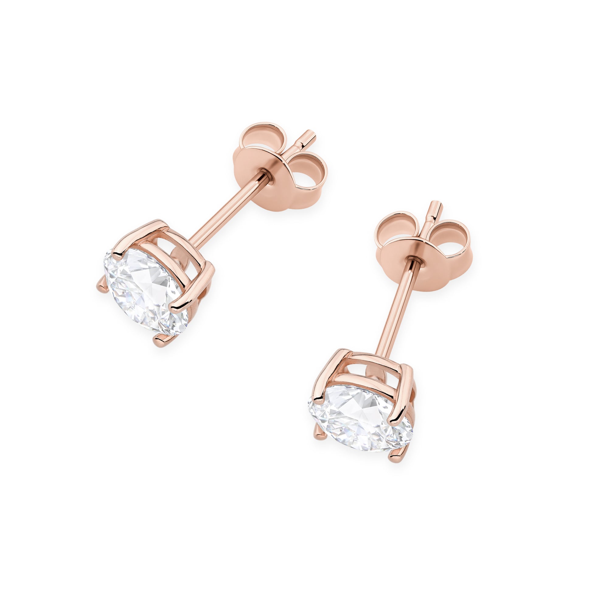 Cercei Aur 14K cu Diamant de Laborator 1.00 ct