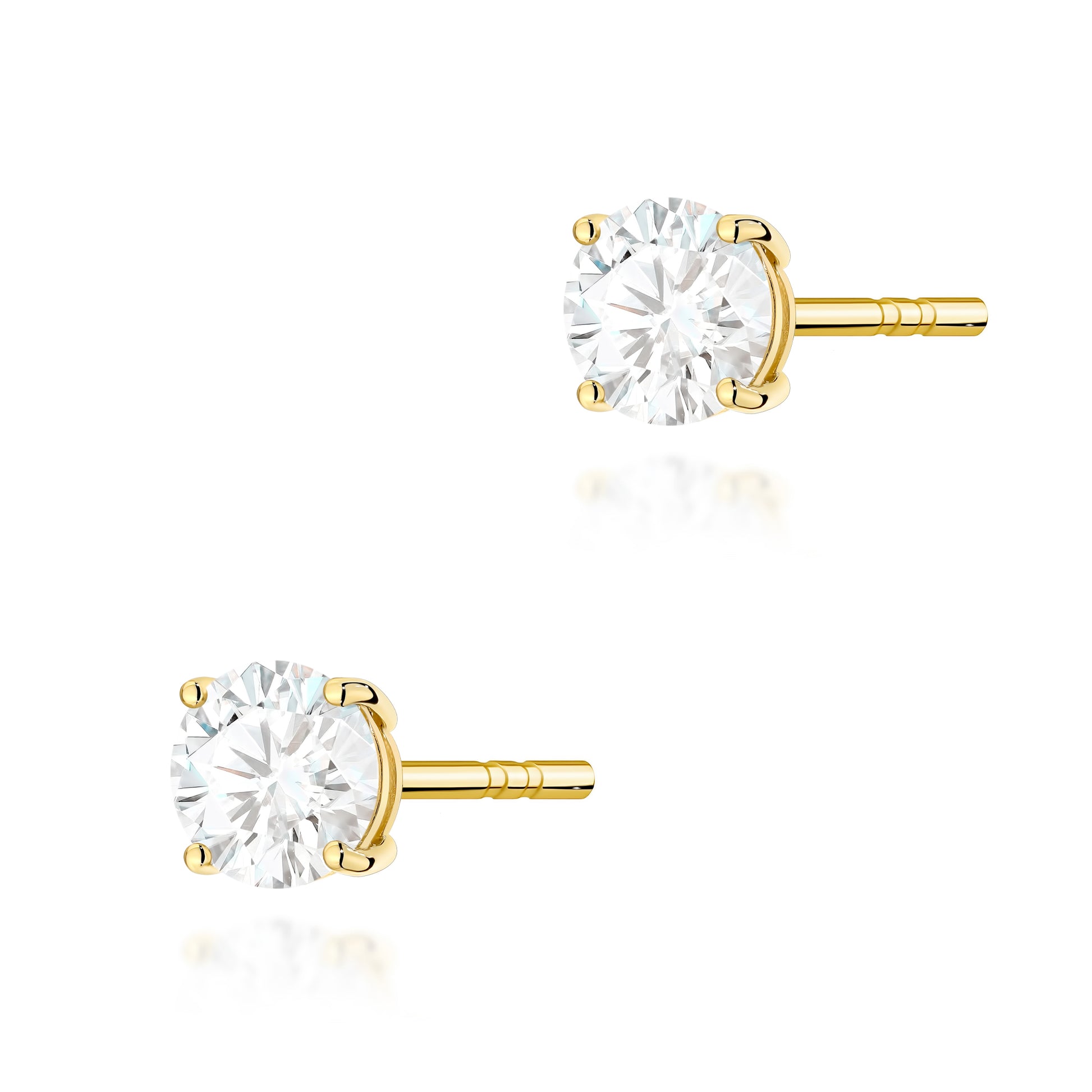Cercei Aur 14K cu Diamant Natural 0.50 ct