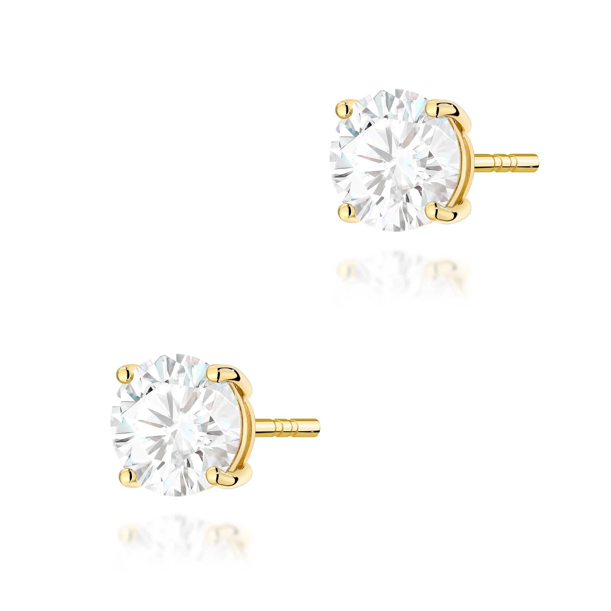 Cercei Aur 14K cu Diamant Natural 1.50 ct