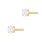 Cercei Aur 14K cu Diamant de Laborator 0.15 ct