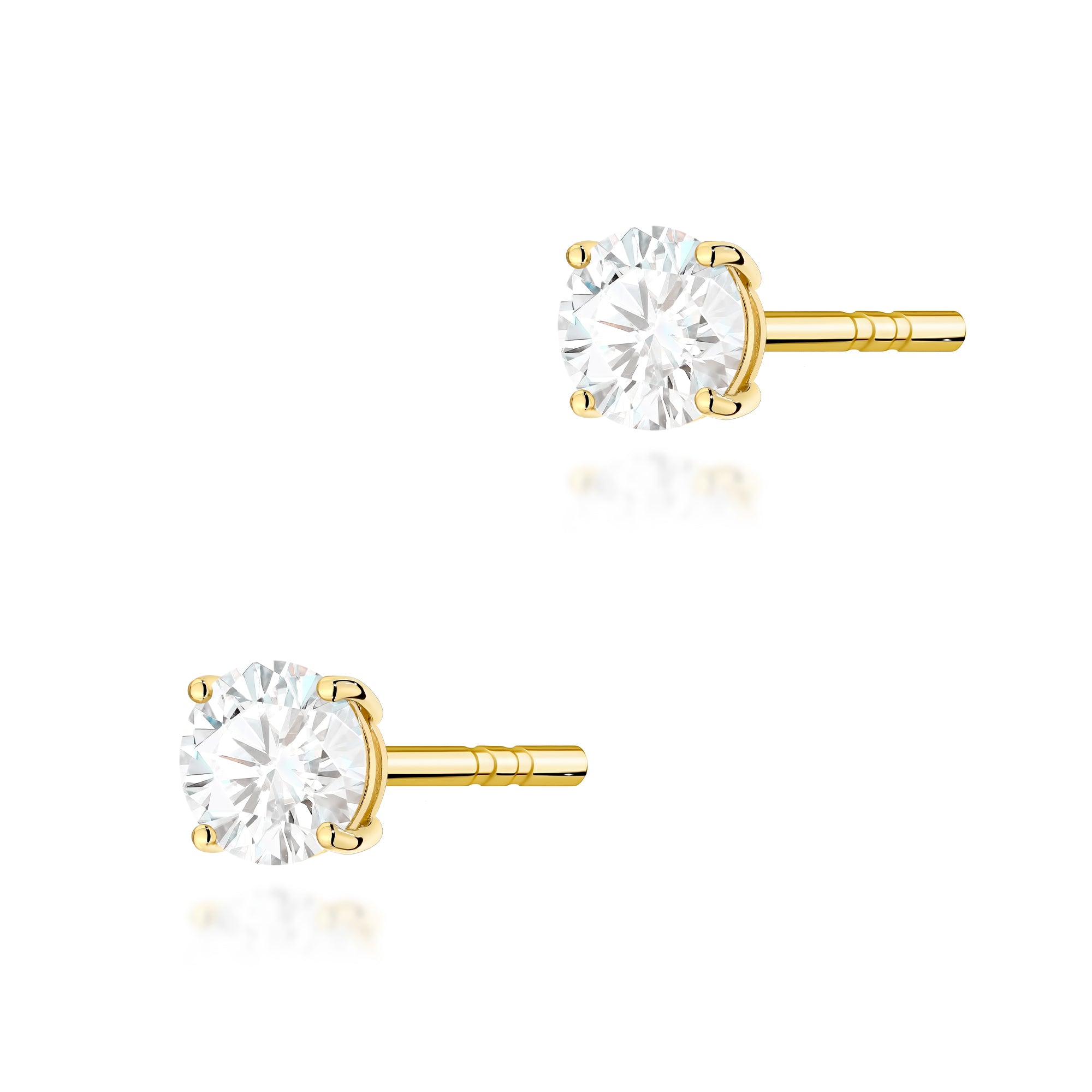 Cercei Aur 14K cu Diamant de Laborator 0.30 ct