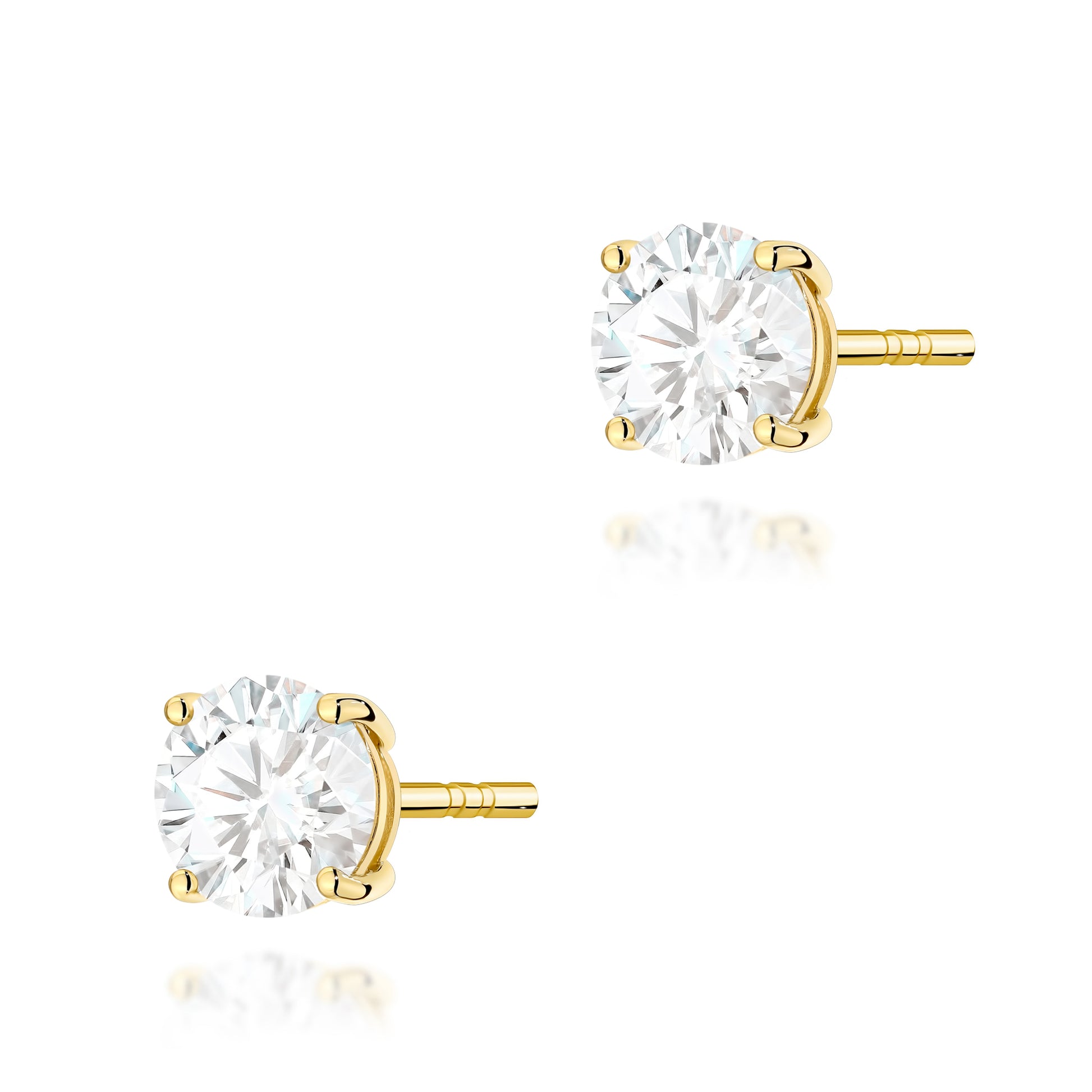 Cercei Aur 14K cu Diamant de Laborator 1.00 ct