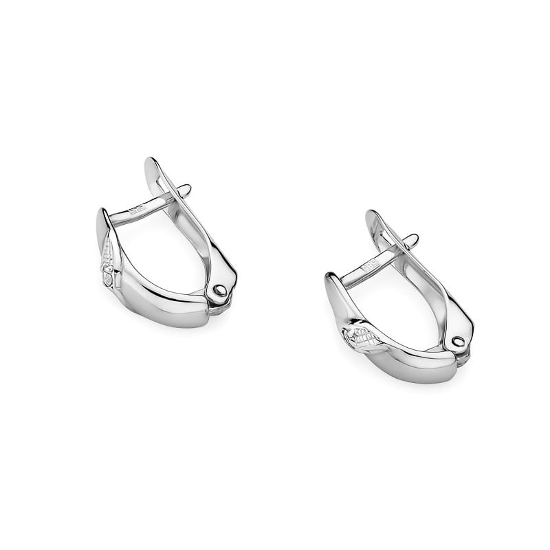 Cercei Aur 14K cu Diamante Naturale 0.04 ct