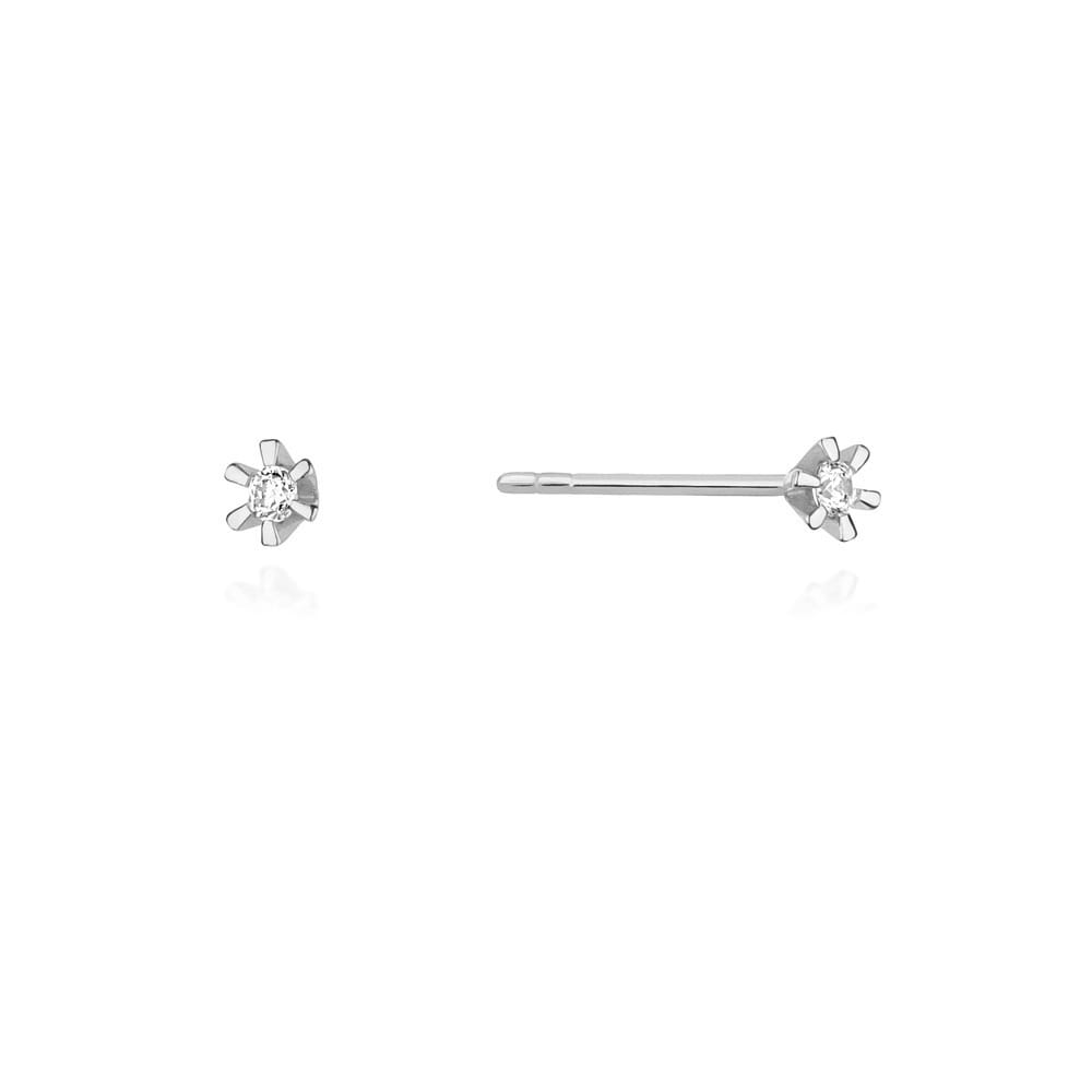 PROMO Cercei Aur 14K cu Diamant 0.04 ct