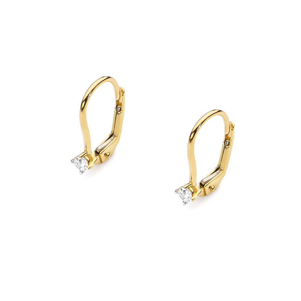 Cercei Aur 14K cu Diamante 0.14 ct
