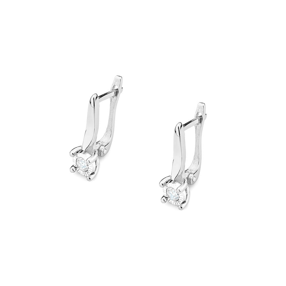 Cercei Aur 14K cu Diamante 0.16 ct