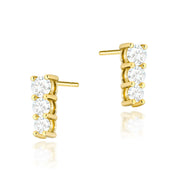 Cercei Aur 14K cu Diamante Naturale 0.82 ct
