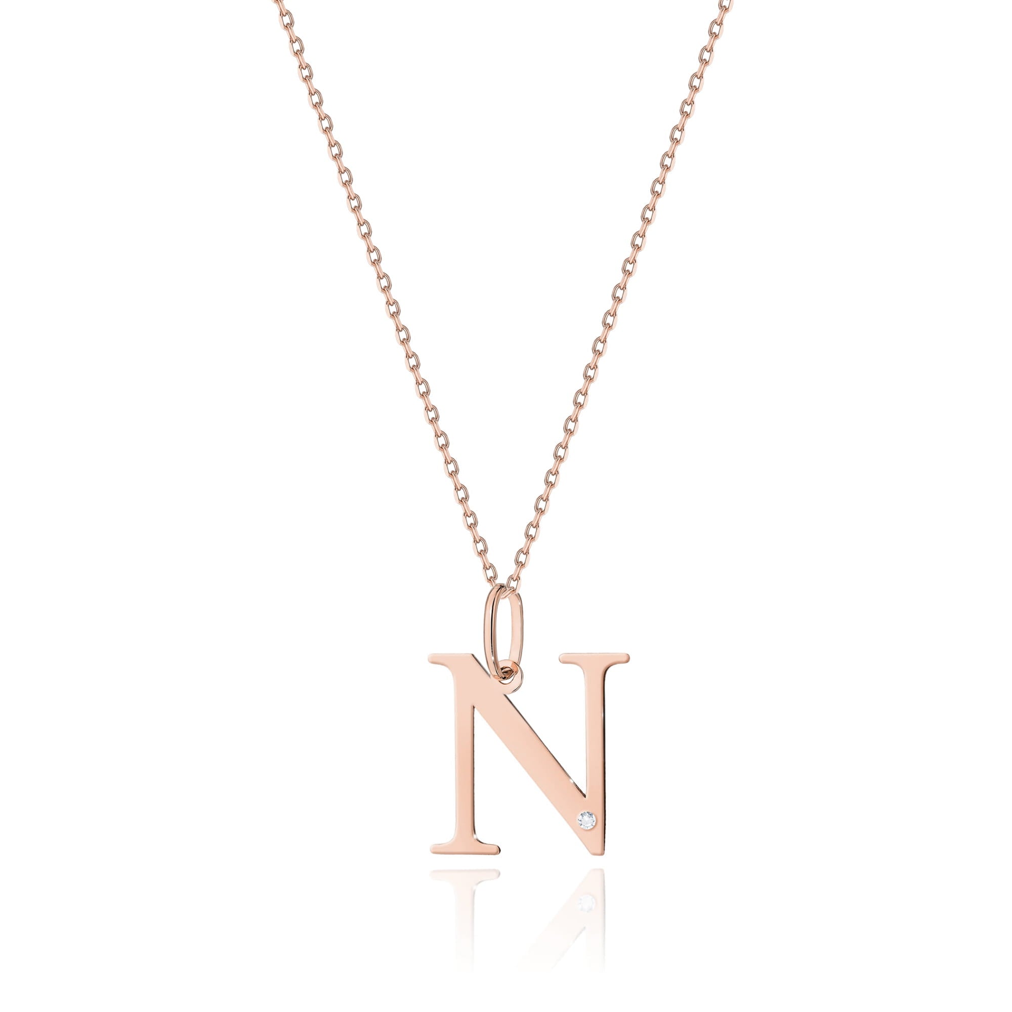 Colier Aur 14K cu Diamant Natural 0.01 ct