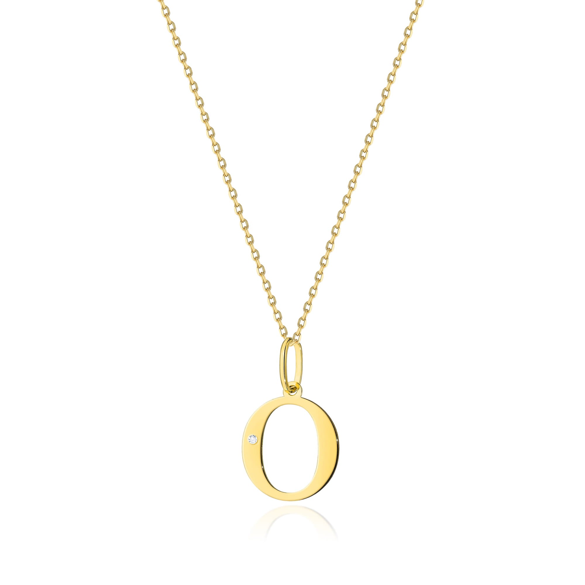 Colier Aur 14K cu Diamant Natural 0.01 ct