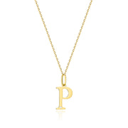 Colier cu pandantiv litera W din Aur 14K cu Diamant Natural 0.005 ct