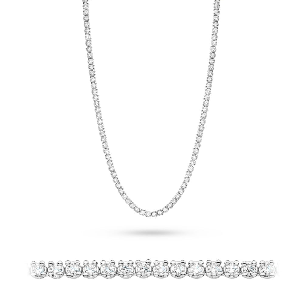 Colier 14 K cu Diamante 6.90 ct