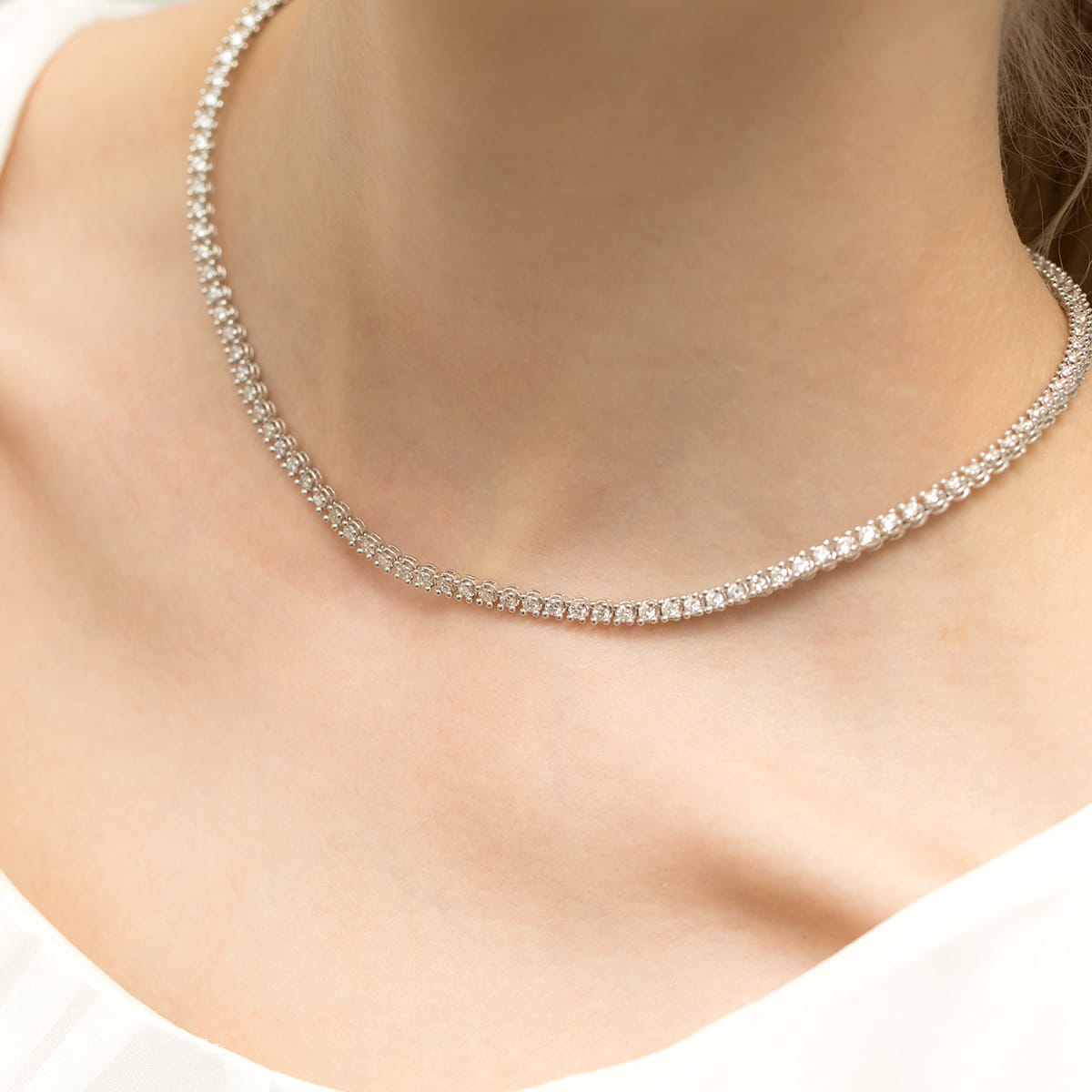 Colier 14 K cu Diamante 6.90 ct